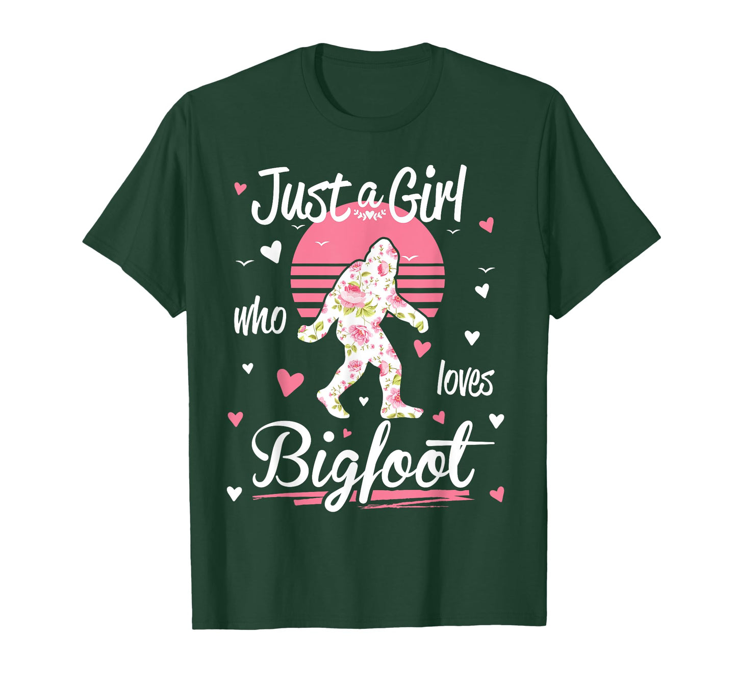 Just A Girl Who Loves Bigfoot Vintage Shirt T-Shirt