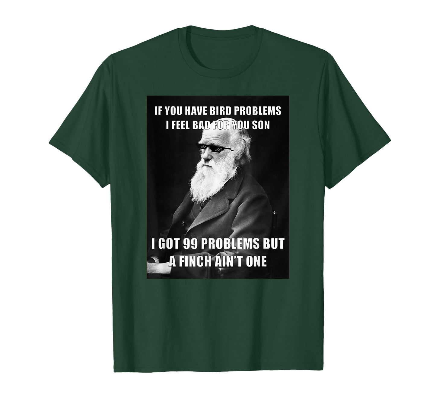 Funny Charles Darwin 99 Problems Meme Science T-Shirt T-Shirt