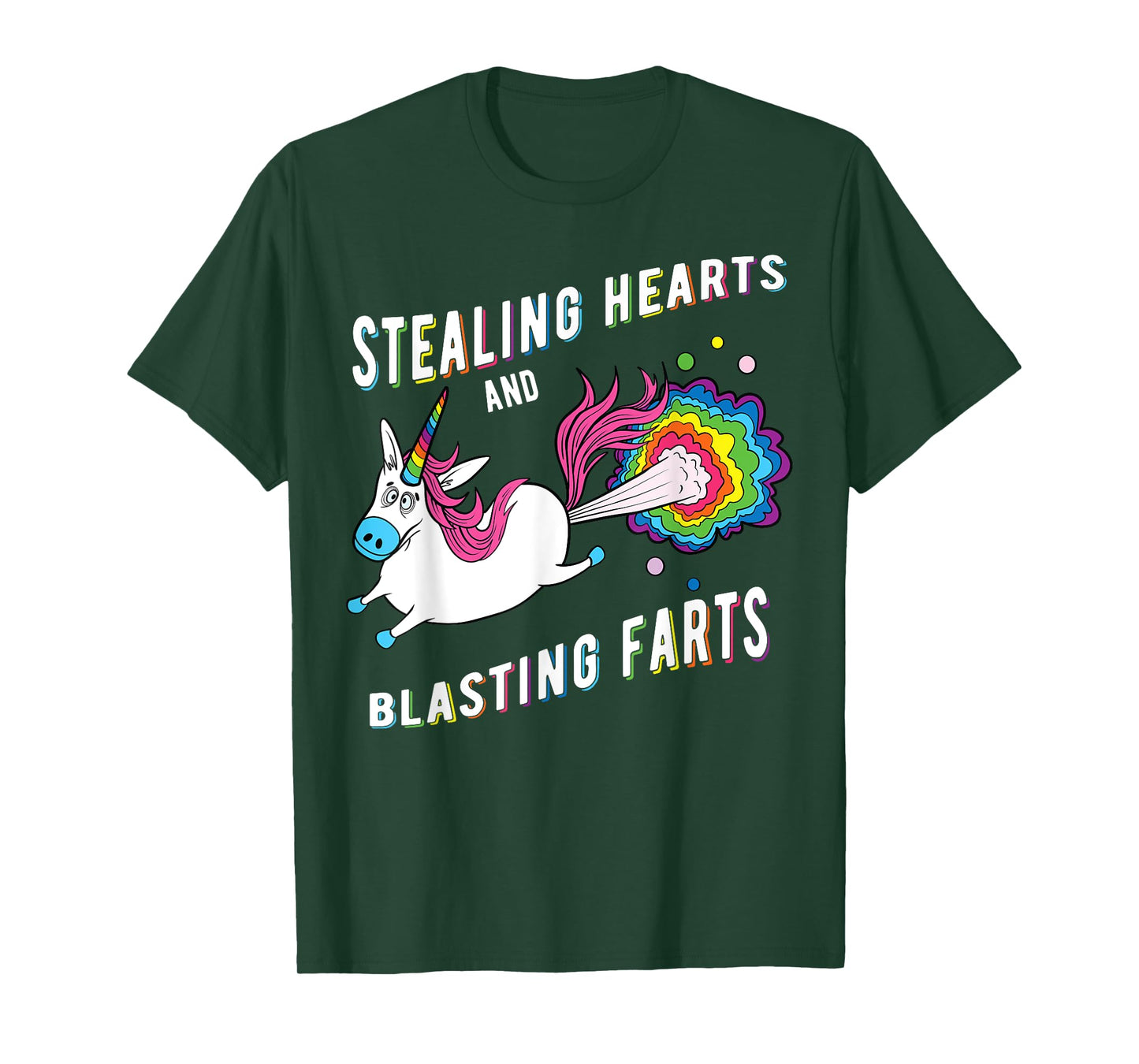 Stealing Hearts And Blasting Farts Unicorn Valentines Gift T-Shirt