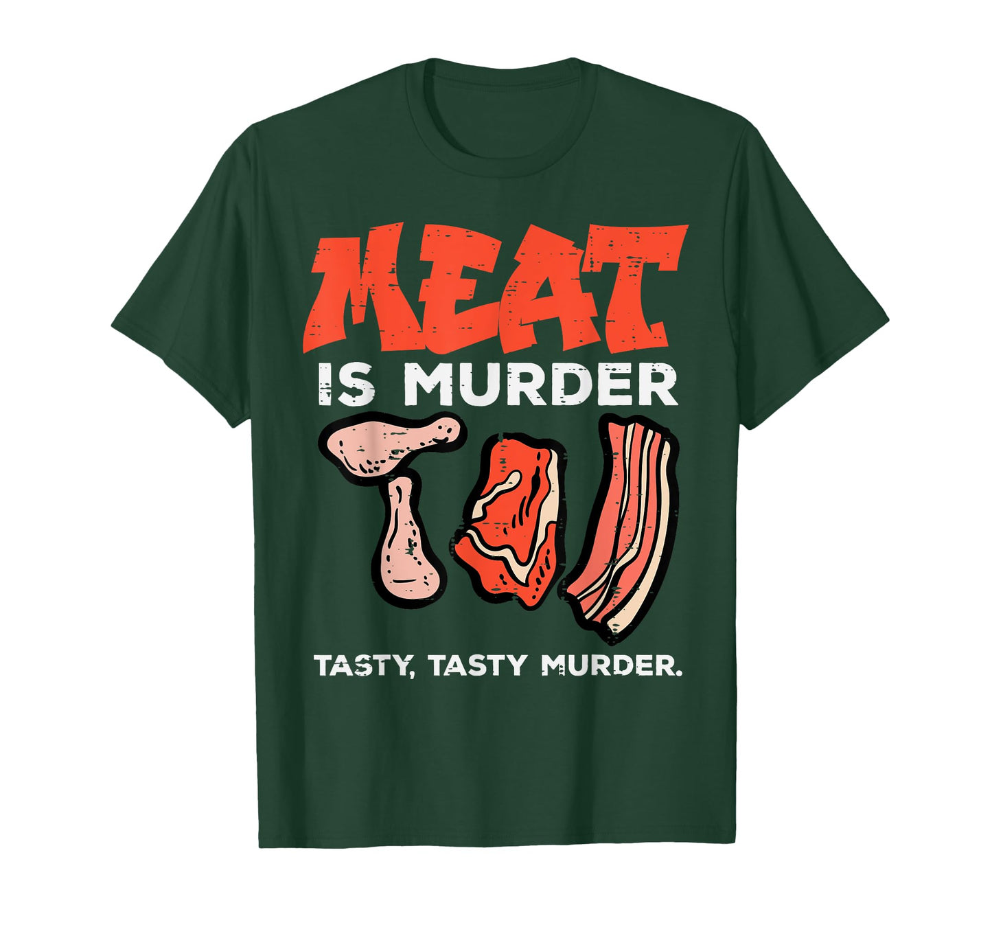 Meat Is Tasty Bbq Funny Barbecue Grilling Men Women T-Shirt