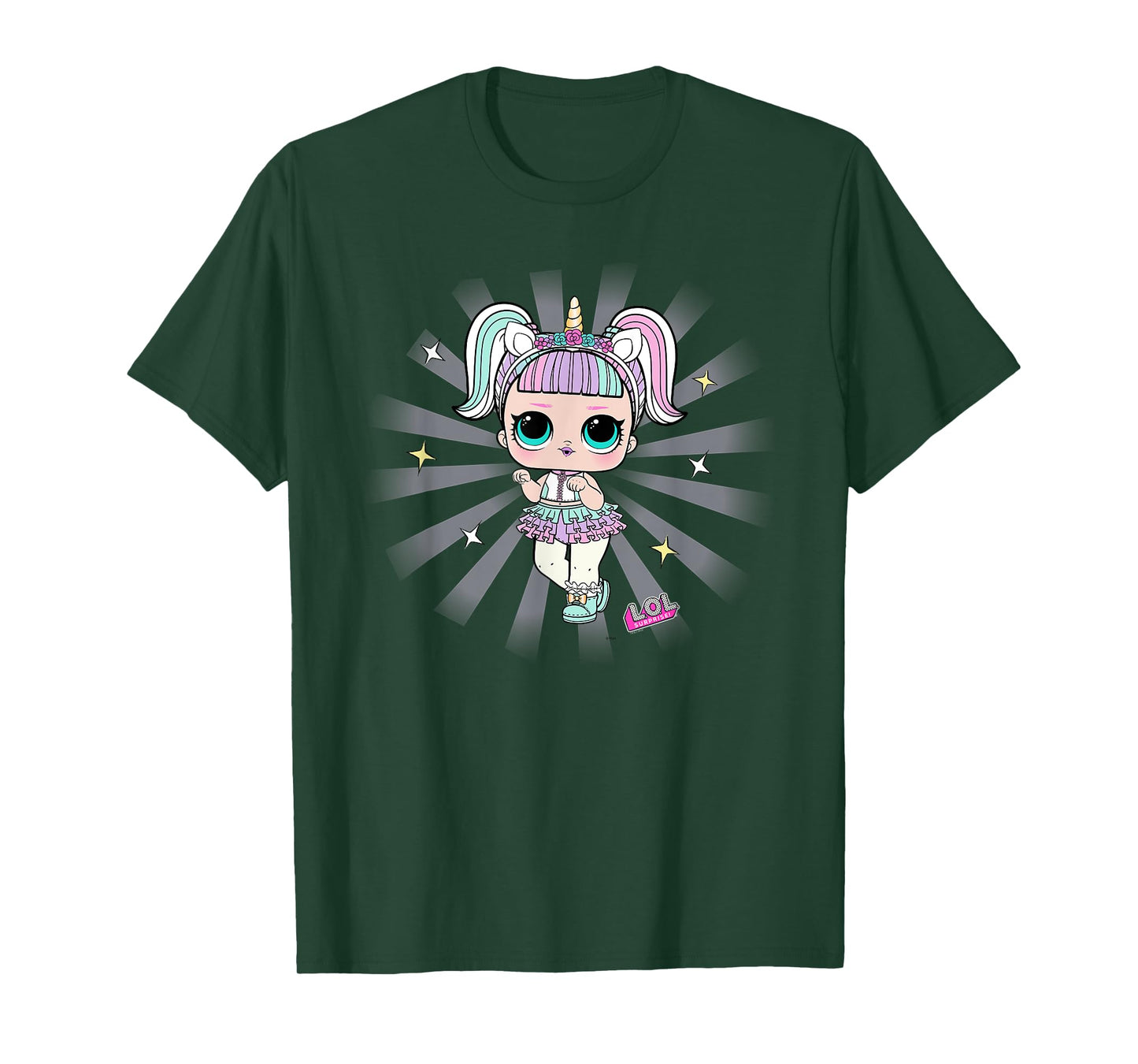 L.O.L. Surprise! Unicorn Doll Purple Spotlight Sparkles T-Shirt