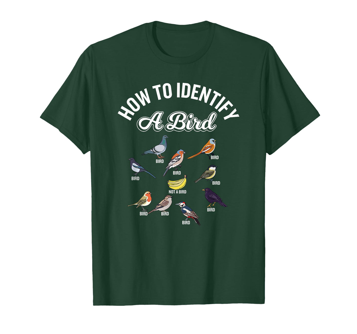Funny Bird Watcher How To Identify a Bird Unique Birder T-Shirt