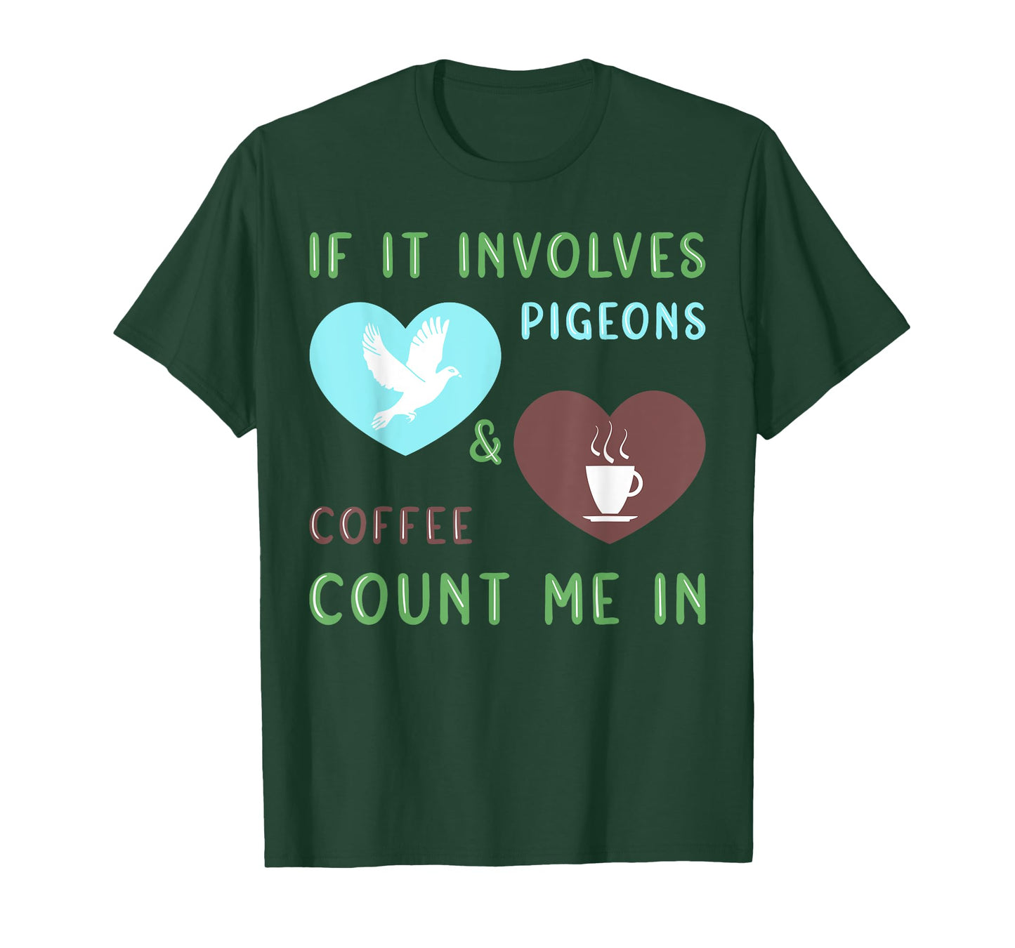 Coffee & Pigeons Funny Pigeon Lover T-Shirt