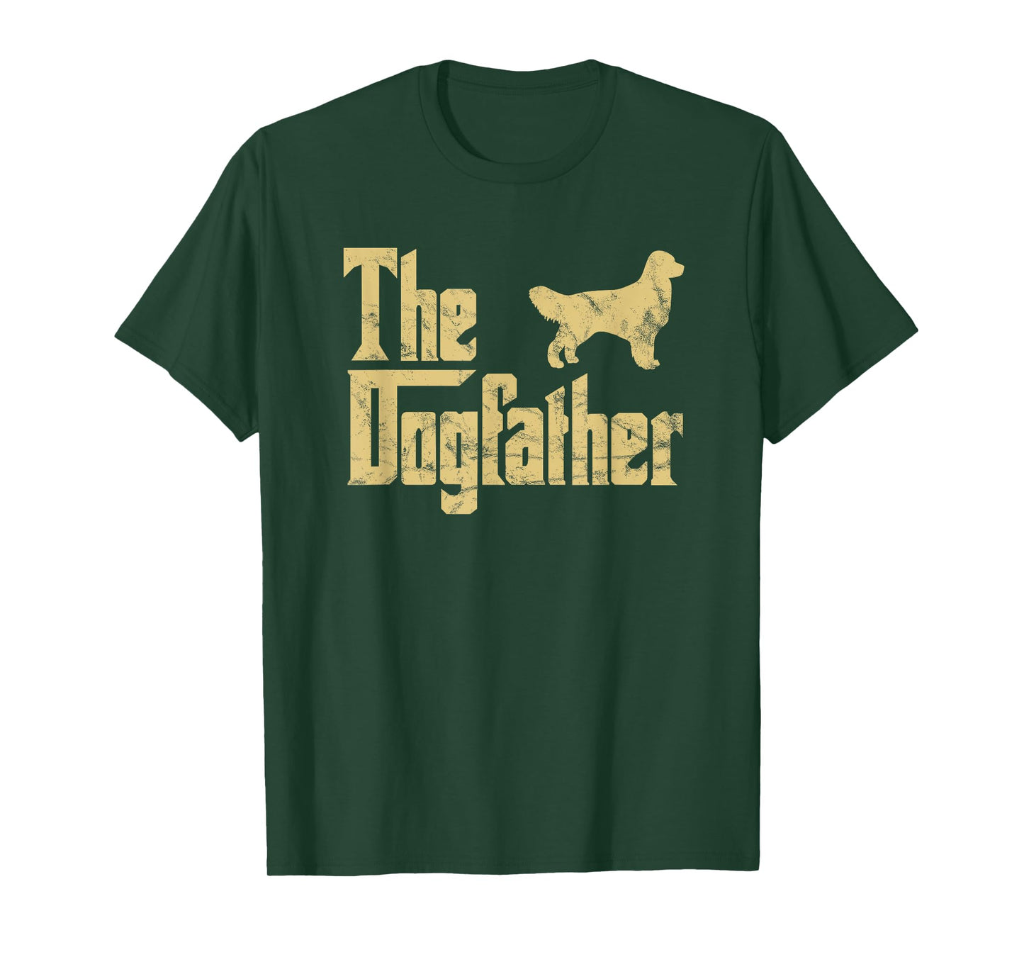 The Dogfather Golden Retriever Funny Dog Owner T-Shirt for Men Women Kids