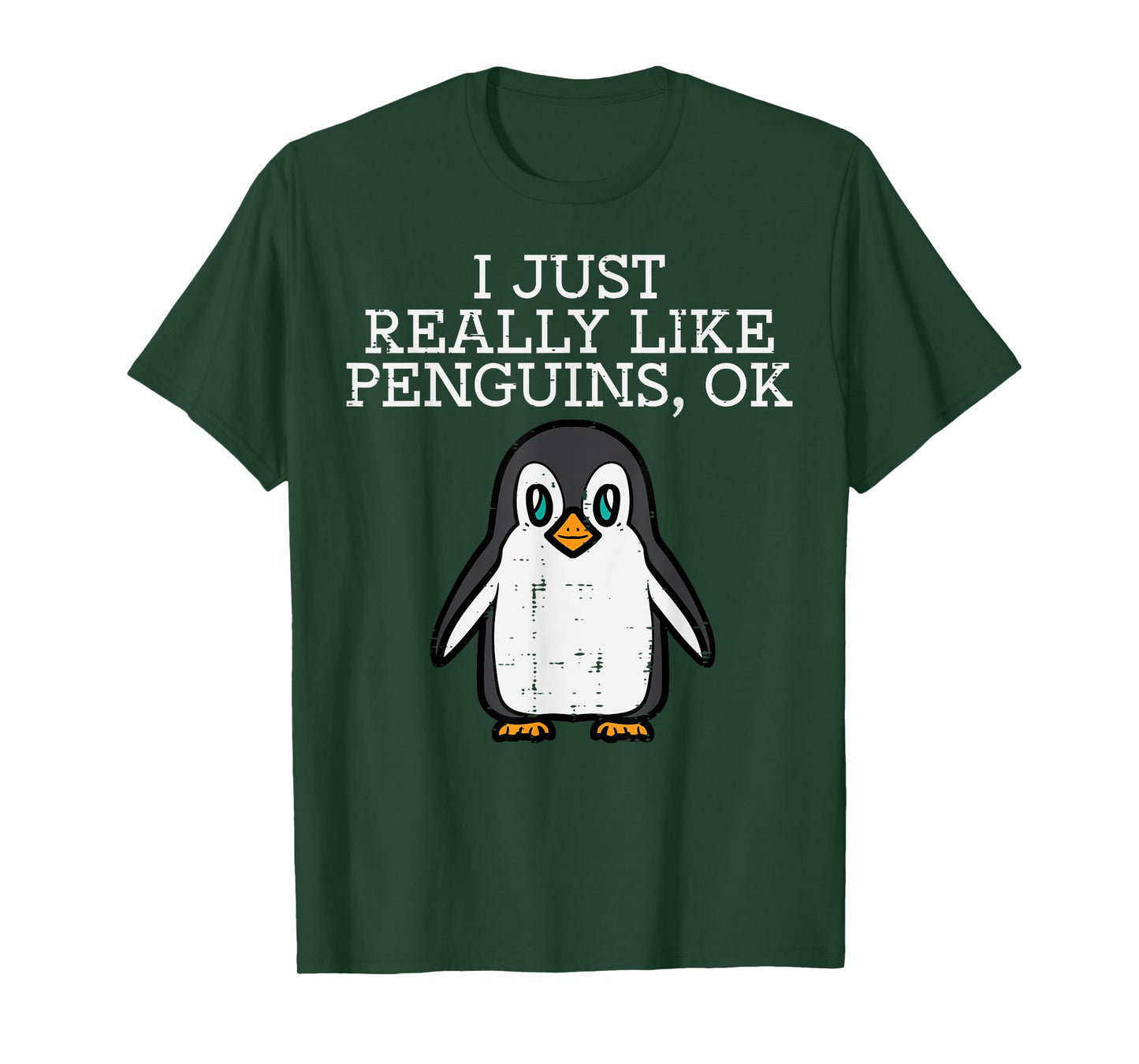 I Just Really Like Penguins Cute Men Women Boys Girls Kids T-Shirt