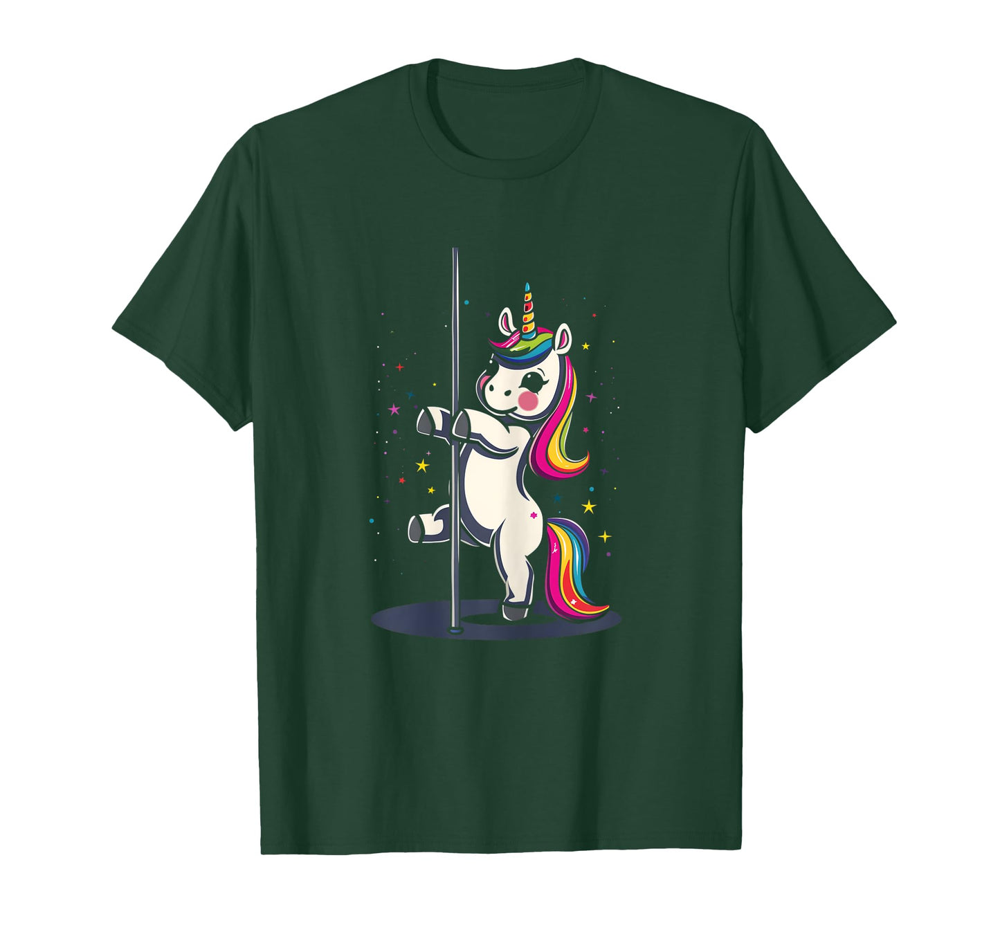 Pole Dance Dancing Unicorn Exotic Dancer Cute T-Shirt