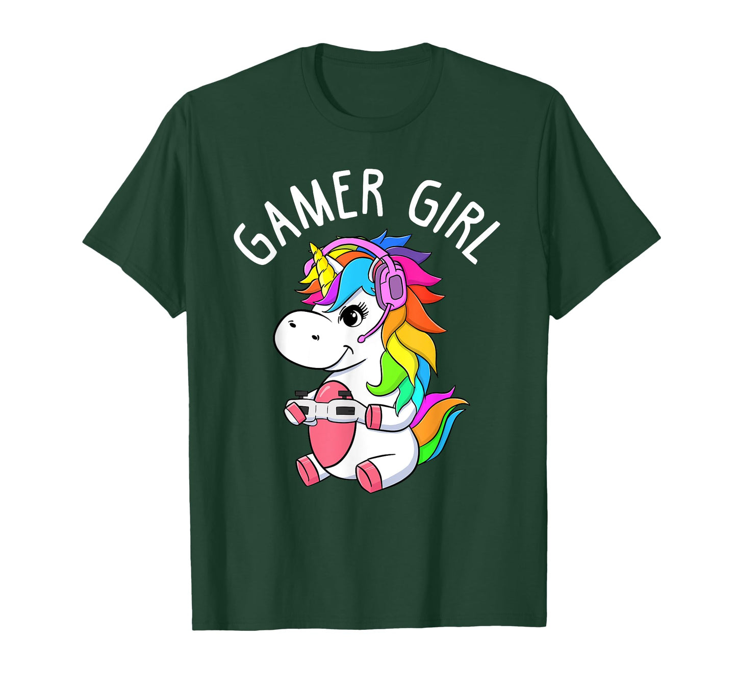 Gamer Girl Gaming Unicorn Cute Video Game Gift Women Girls T-Shirt