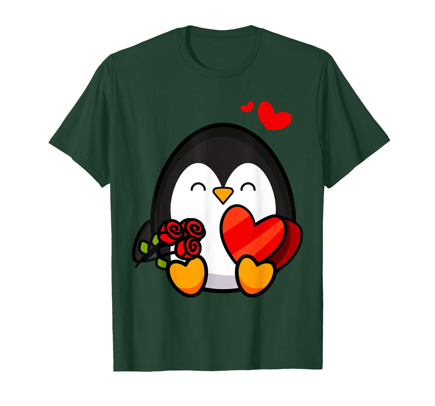 Valentine Penguin Shirt | Cool Cupid Seabird T-Shirt Gift T-Shirt