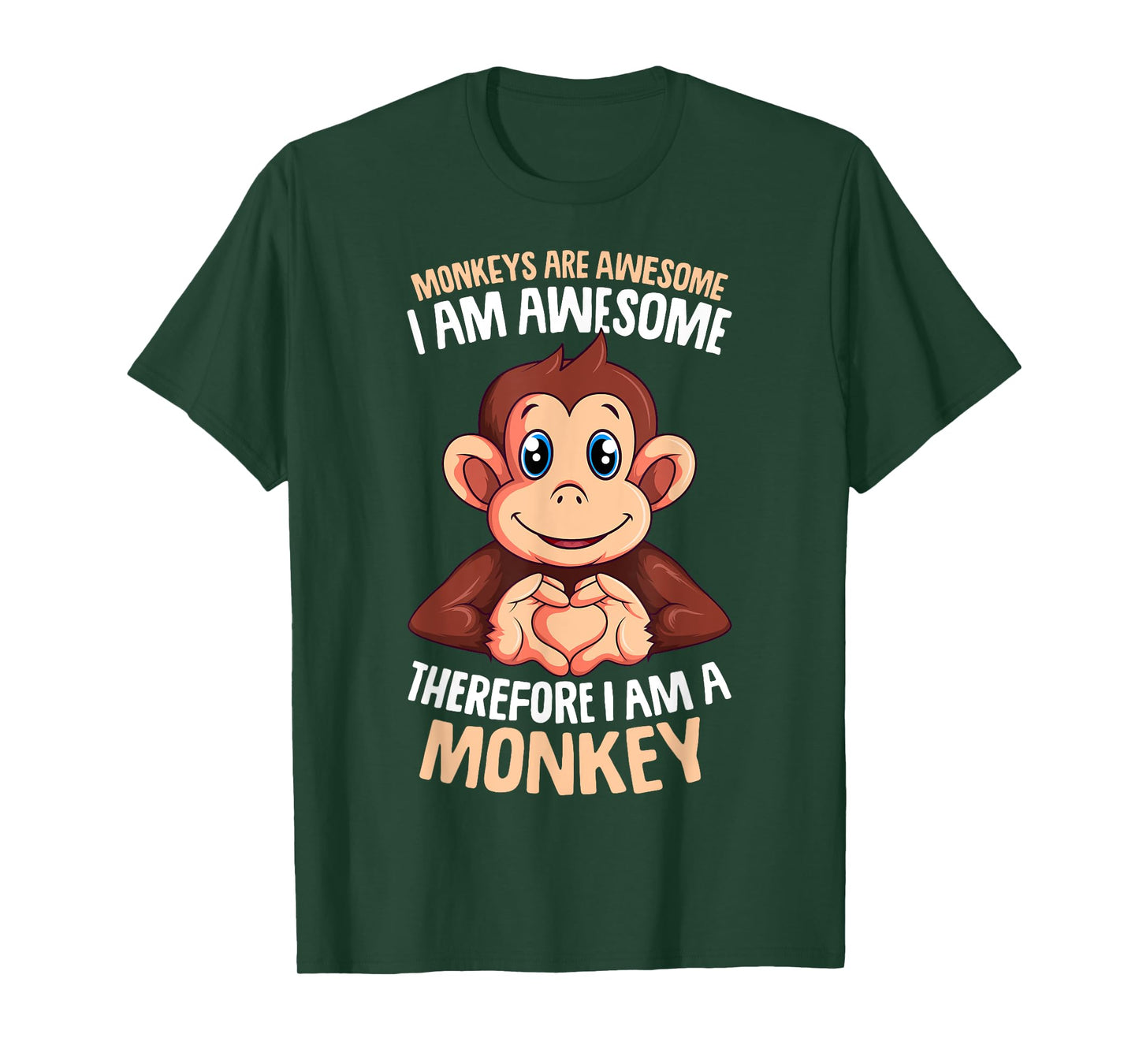 Monkeys Are Awesome Monkey Boys Girls Kids T-Shirt