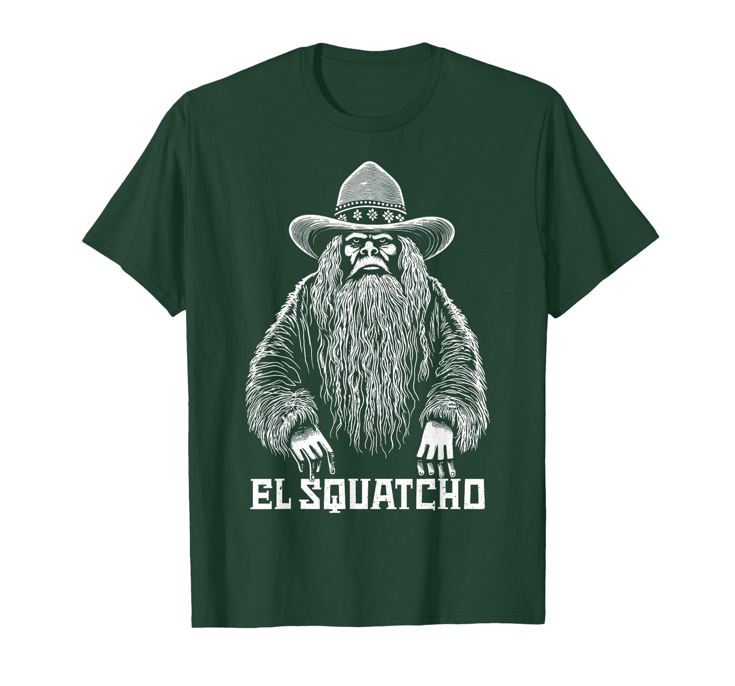 El Squatcho Cowboy Hat – Western Bigfoot Funny Sasquatch T-Shirt