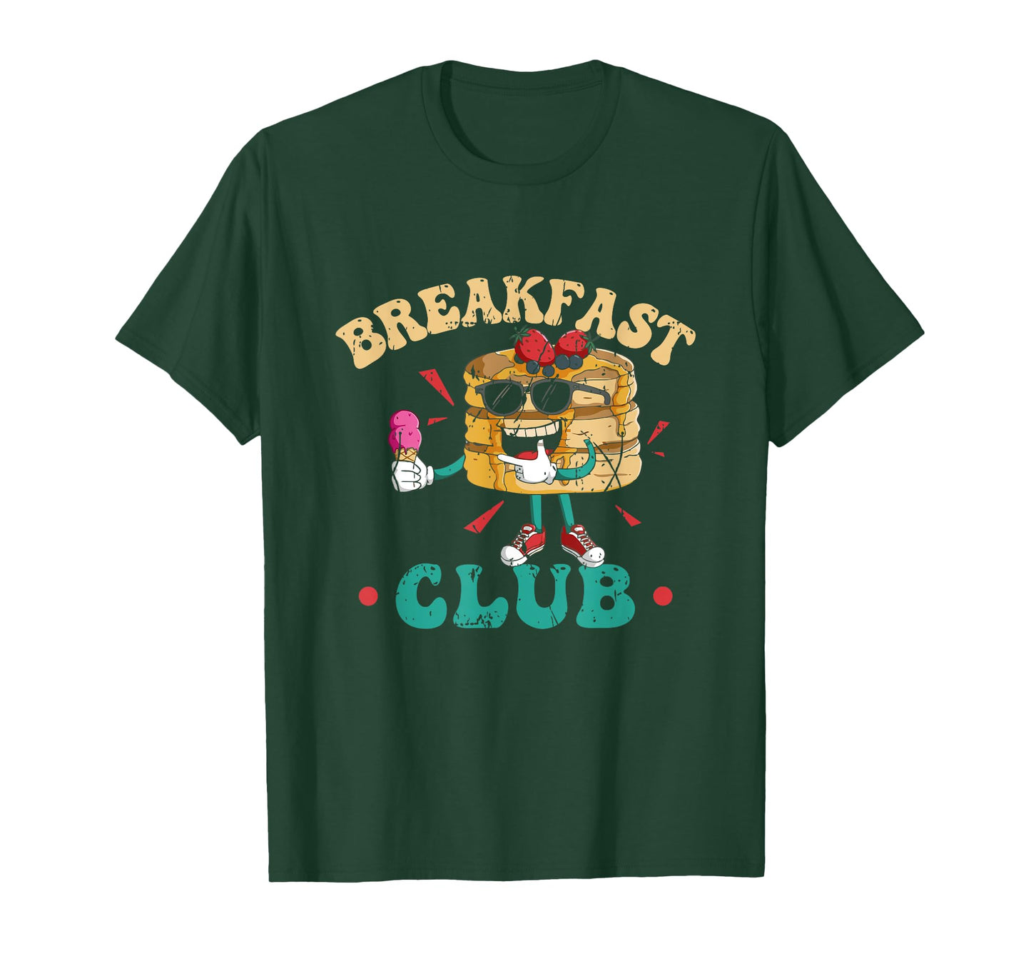 Breakfast Club Retro Vintage Pancake Aesthetic Brunch T-Shirt
