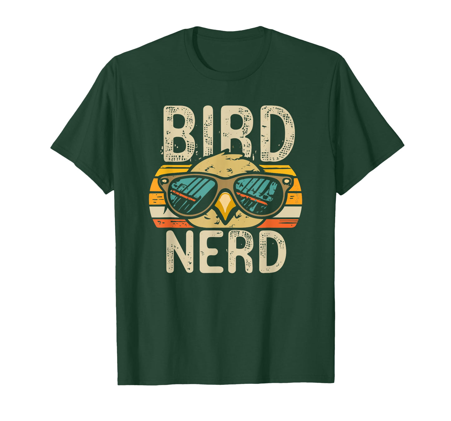 I heart Birds Funny Bird Nerd Vintage Retro Sunset Cute T-Shirt