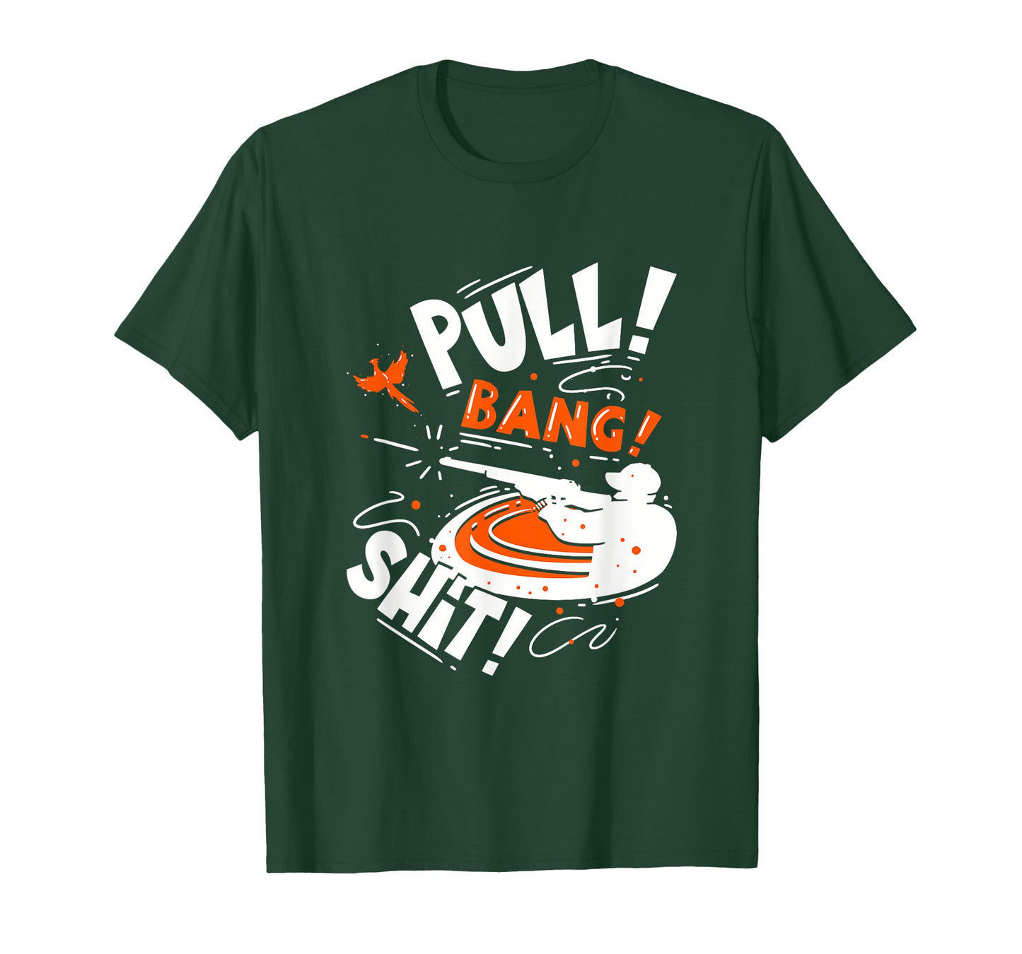 Skeet Shooting Trap Shooter Clay Disc Dad T-Shirt