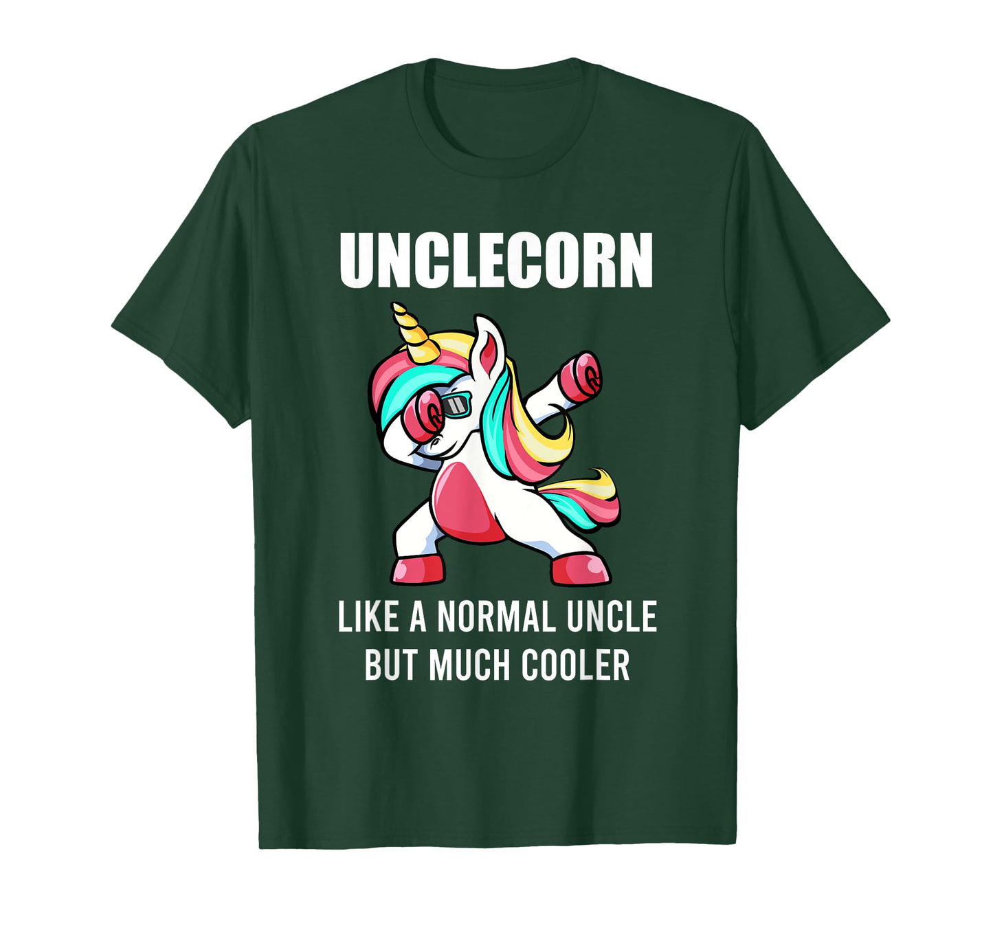 Funny Uncle Unicorn Unclecorn Tee Dab Birthday Fun Mens Gift T-Shirt