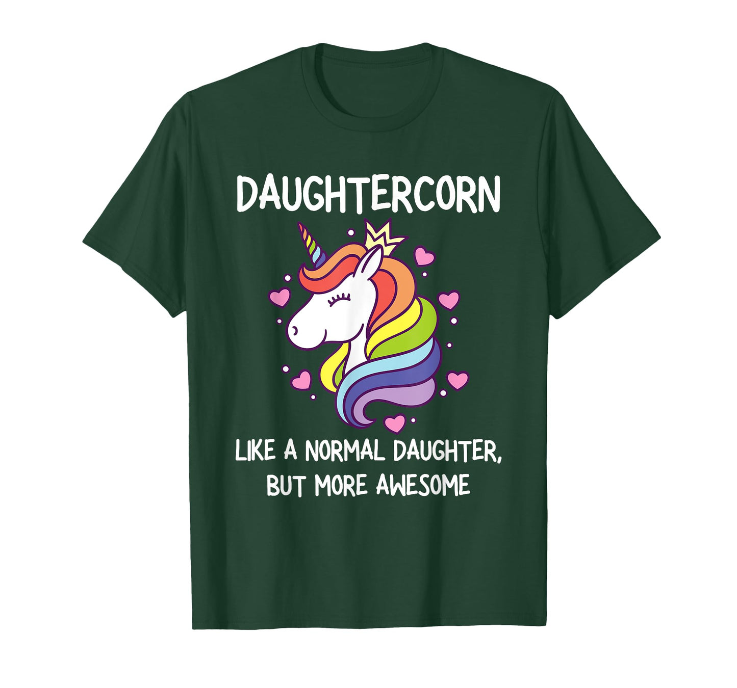 Womens Funny Daughtercorn Unicorn Costume Daughter T-Shirt