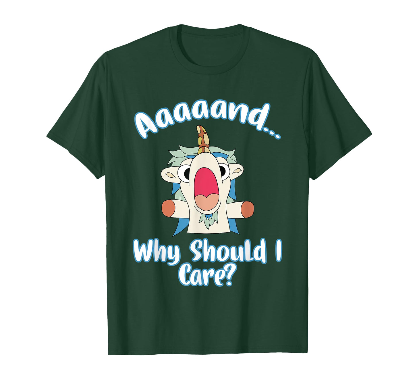 And Why Should I Care? Funny Sarcastic Unicorn Gifts T-Shirt