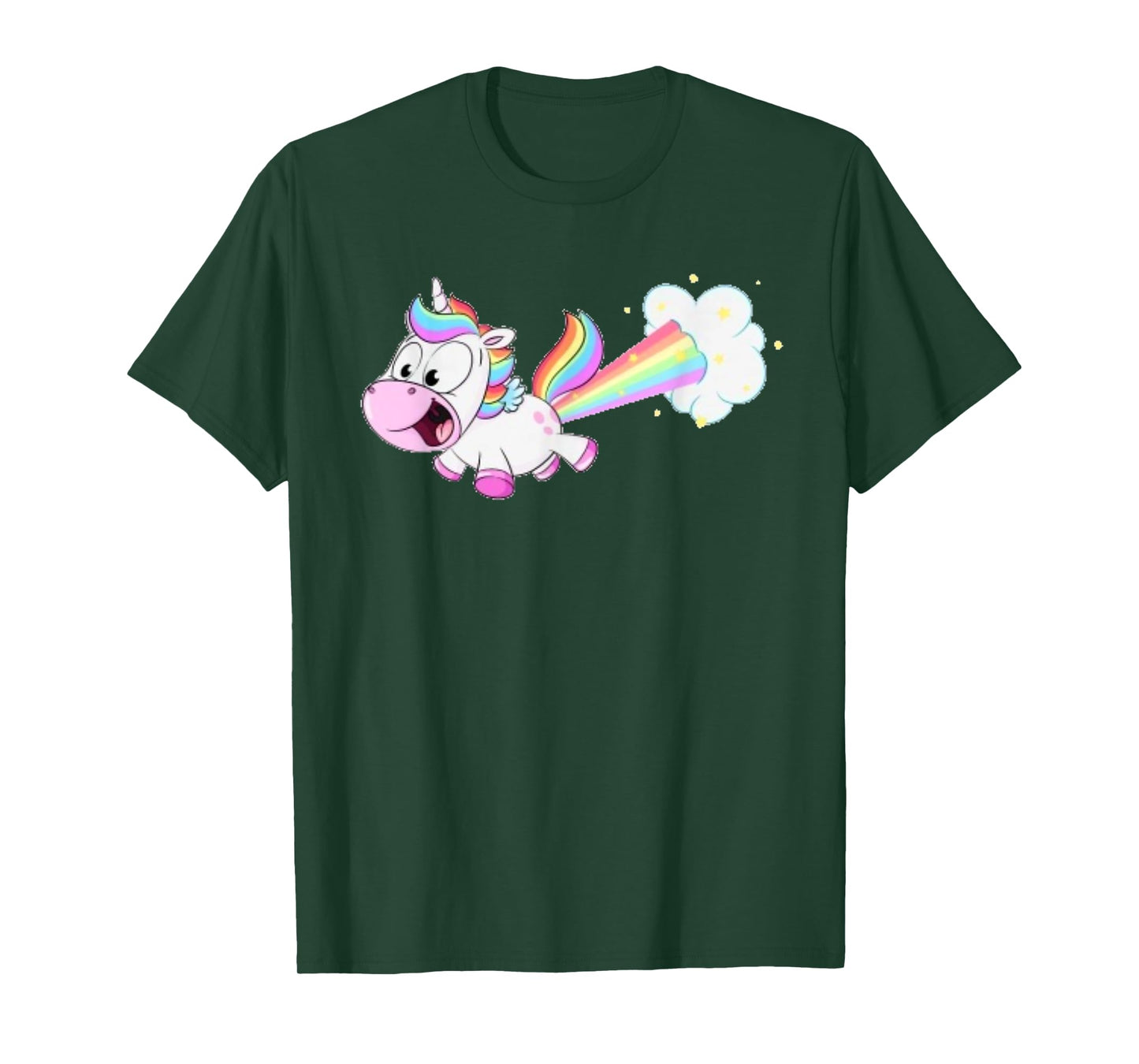 Farting Unicorn T shirt Funny Rainbow Farts T-Shirt