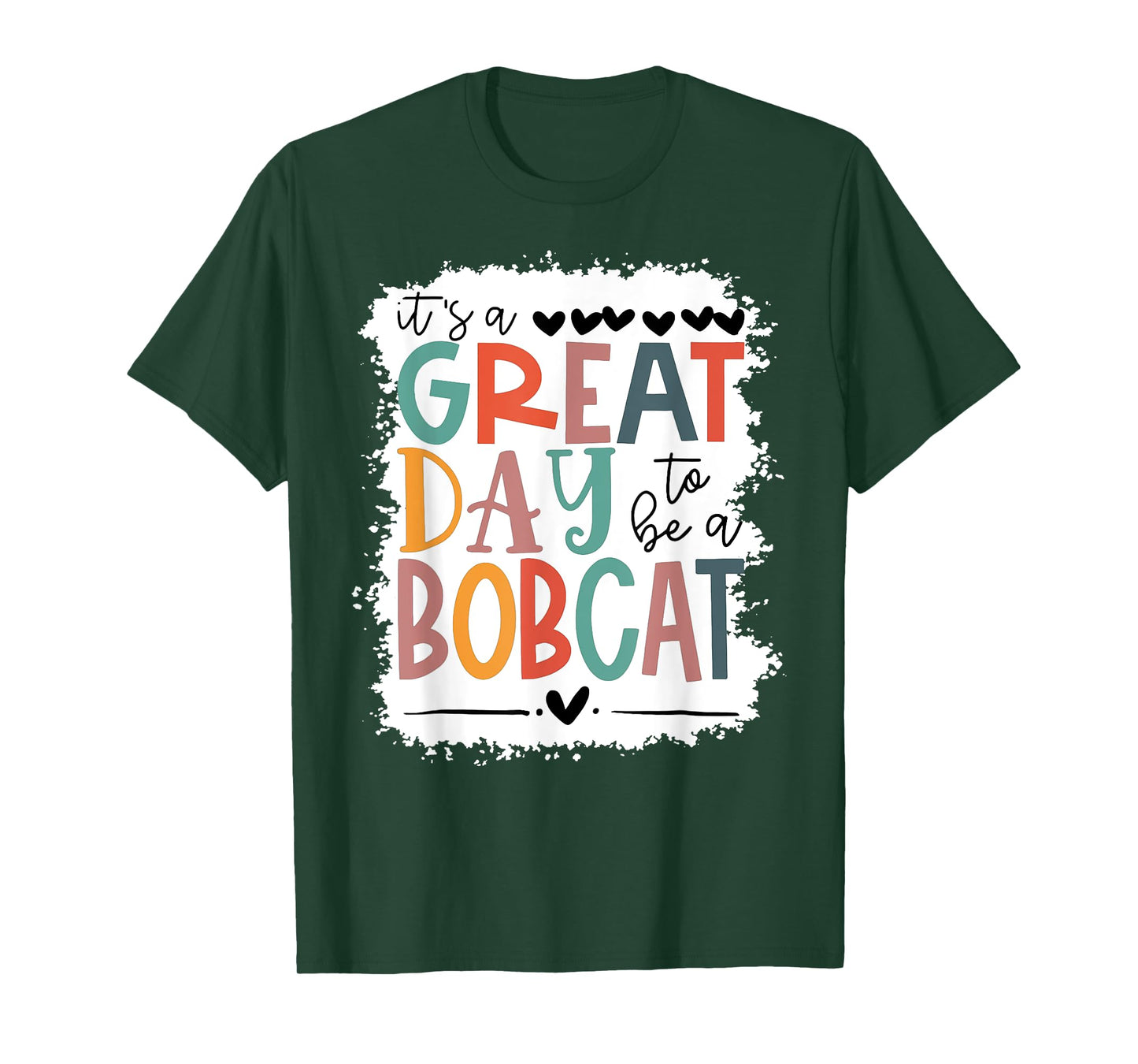 Bobcats School Sports Fan Team Spirit Mascot Gift Bleached T-Shirt
