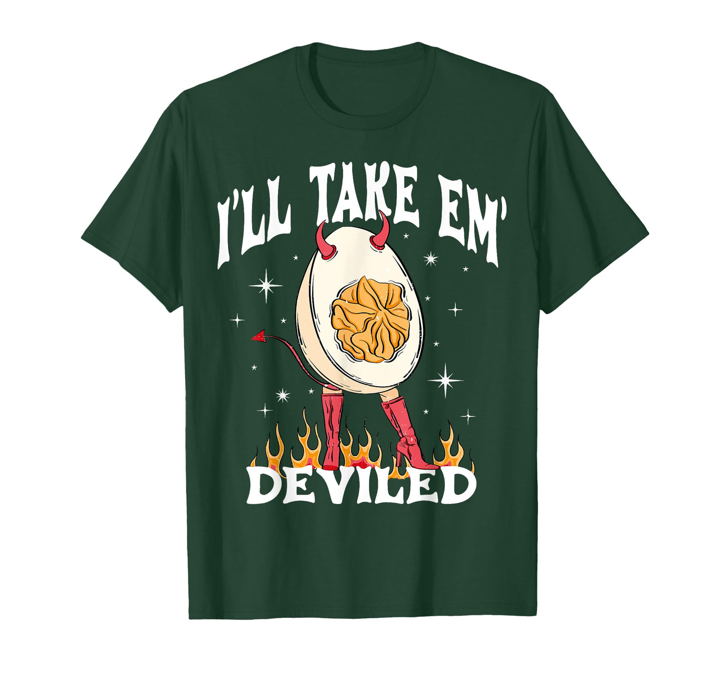 I'll Take 'Em Deviled Autumn Thanksgiving Funny Deviled Eggs T-Shirt