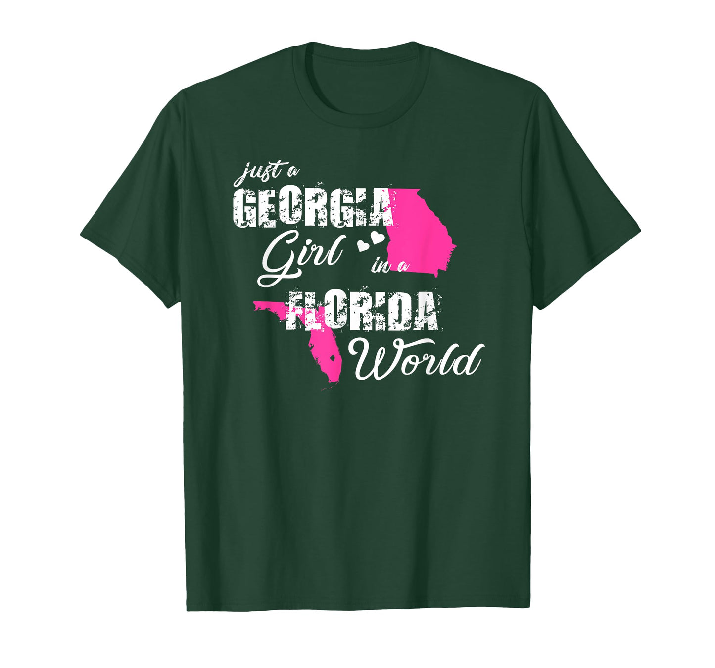 Funny Georgia Shirts Just a Georgia girl in a Florida T-Shirt
