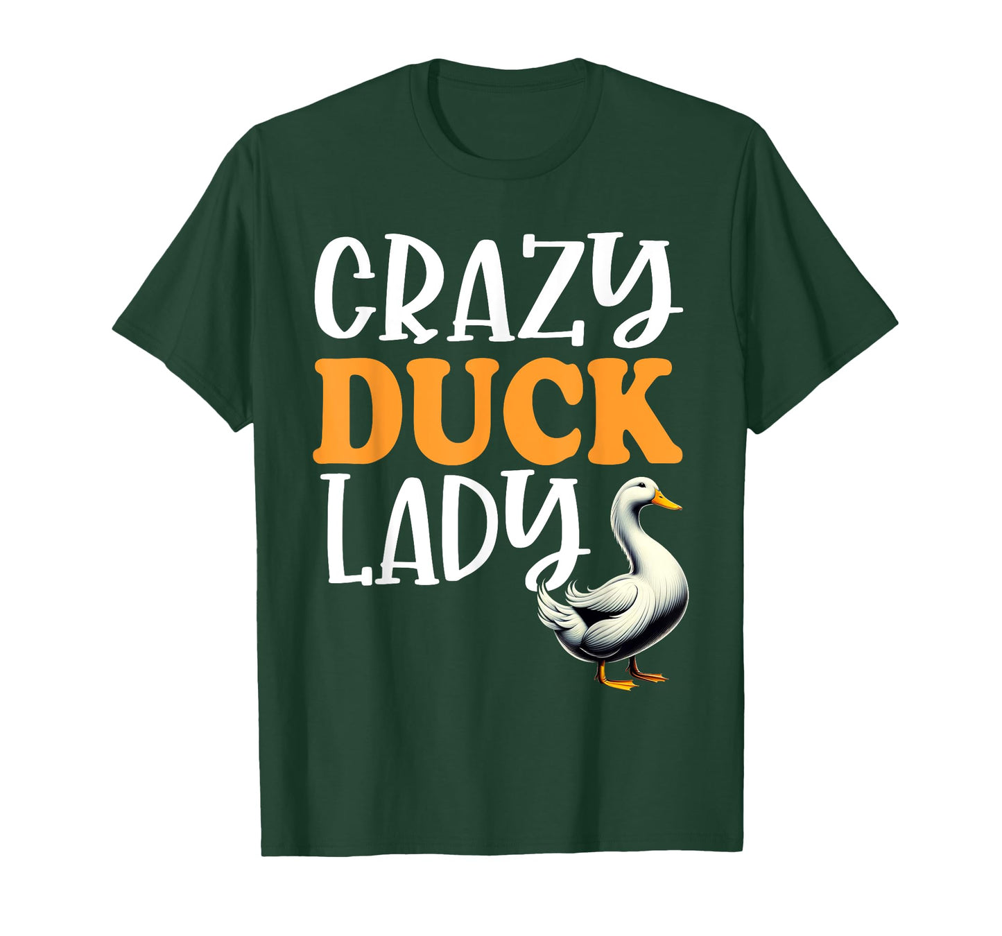 Crazy Duck Lady Funny Duck Lover Gifts for Girls Women Ducks T-Shirt