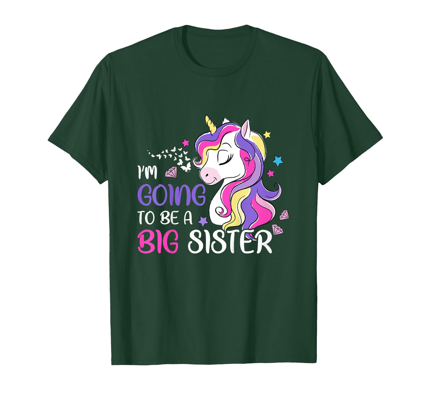 I'm Going To Be A Big Sister Unicorn T-Shirt