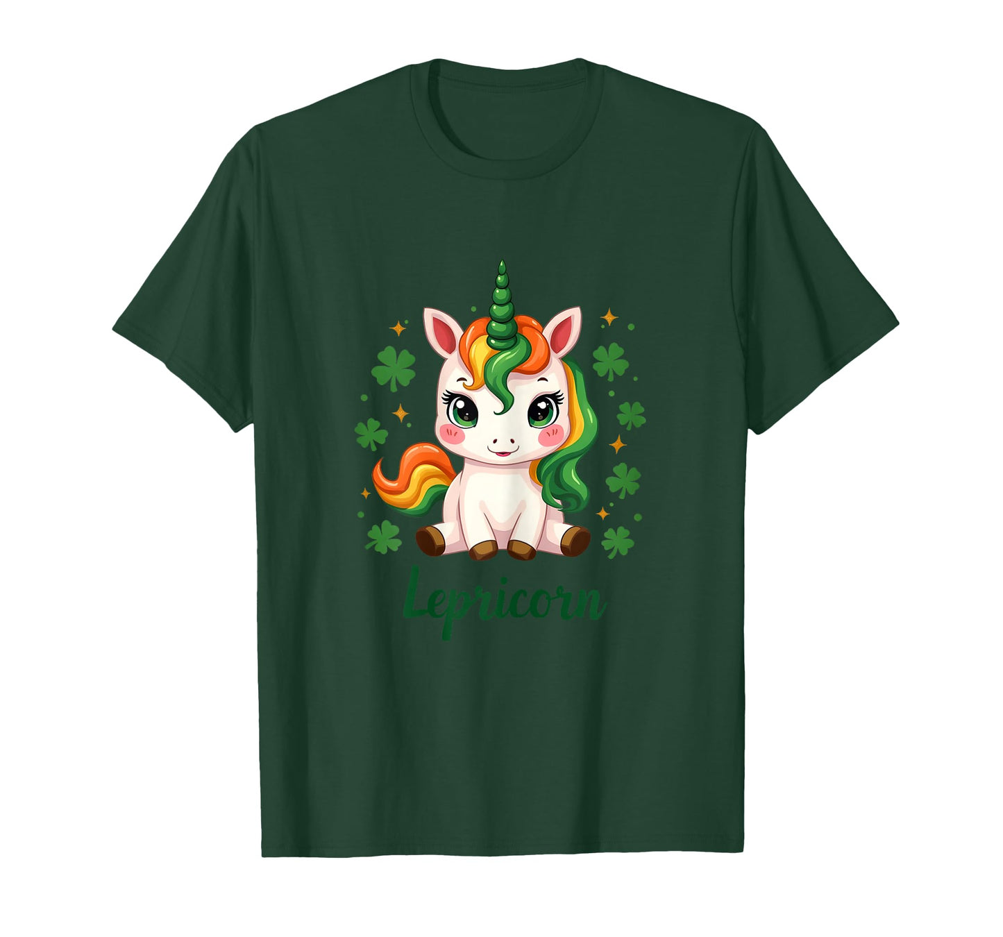 St Patricks Day Unicorn Cute Saint Pattys Girls Lepricorn T-Shirt