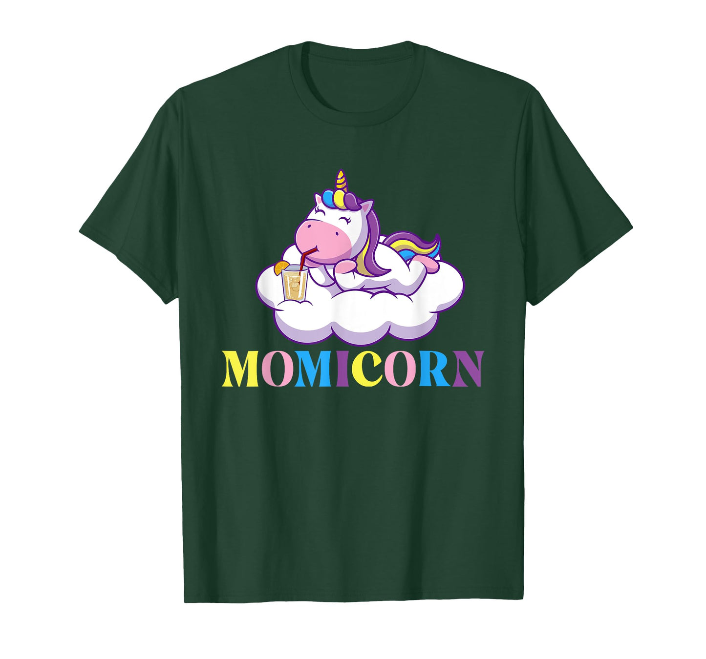 Momicorn - Rainbow Unicorn Mystical Creature Magical T-Shirt