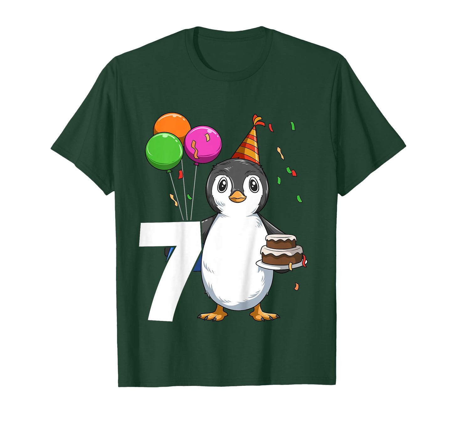 Penguin Birthday 7 Penguin 7th Birthday Outfit Penguin Party T-Shirt