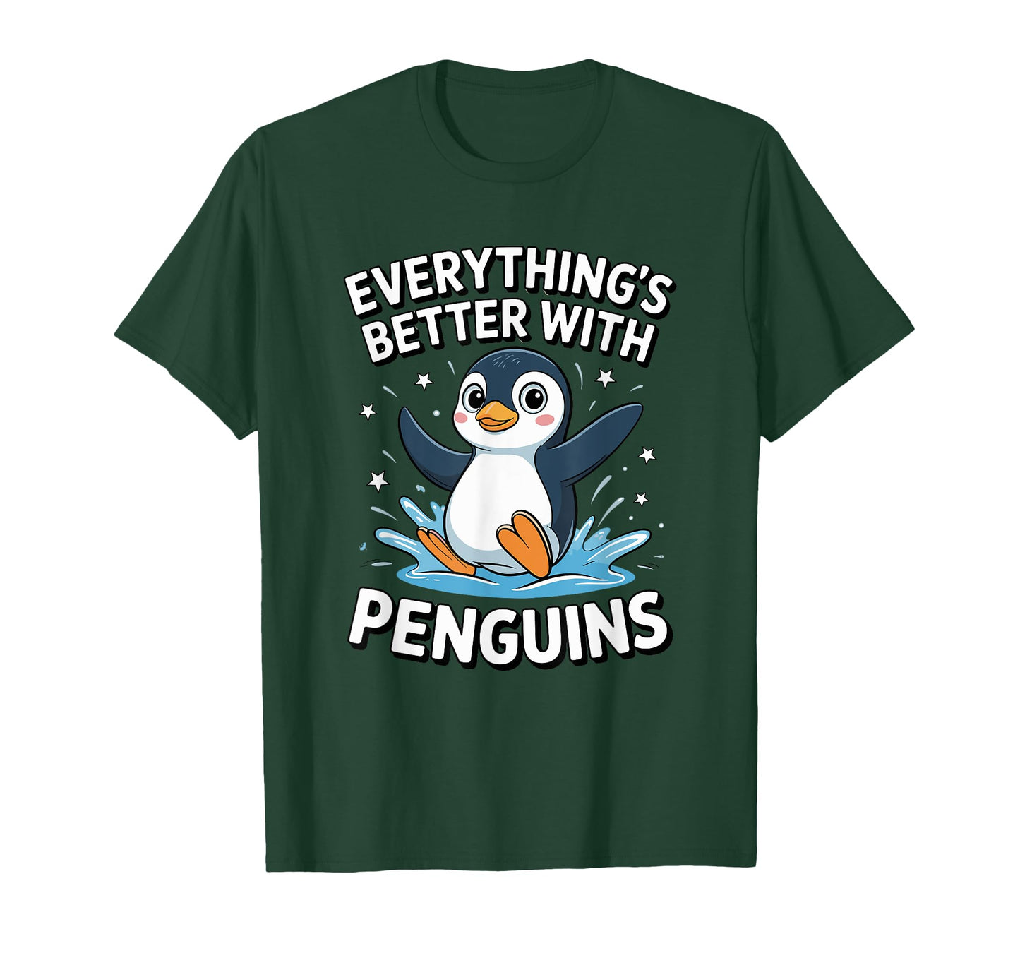Cute Penguin Lover Adults or Kids Boys Girls Penguins T-Shirt