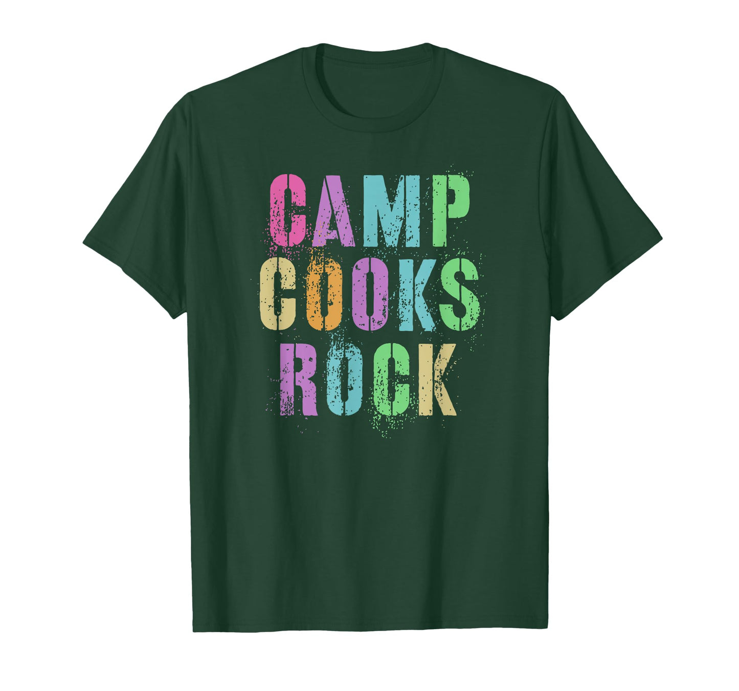 CAMP COOKS ROCKS Funny Campground Chef Crew Campsite Kitchen T-Shirt