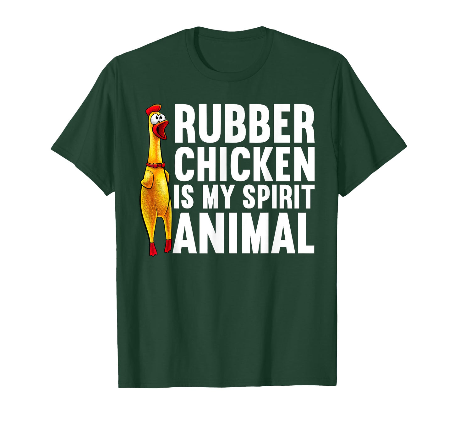 Funny Rubber Chicken For Men Women Kids Rubber Chicken Lover T-Shirt