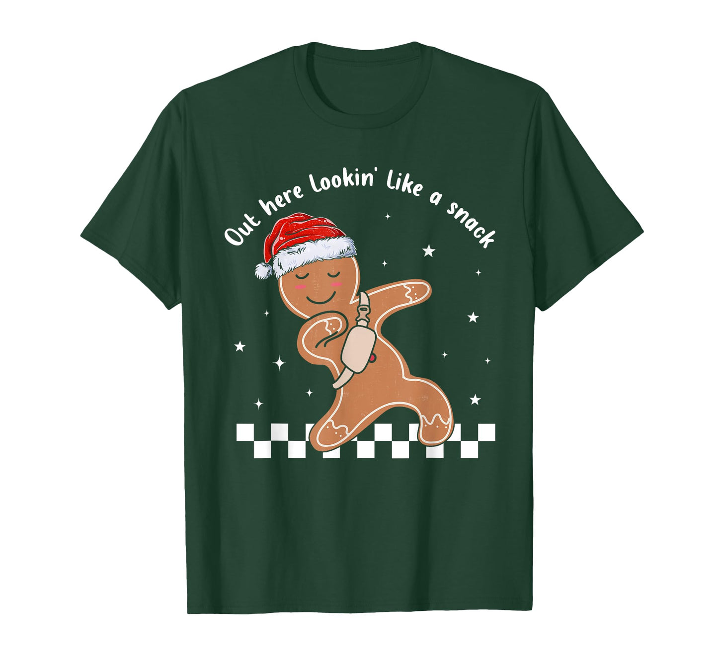 Out Here Looking Like A Snack Gingerbread BouJee Christmas T-Shirt