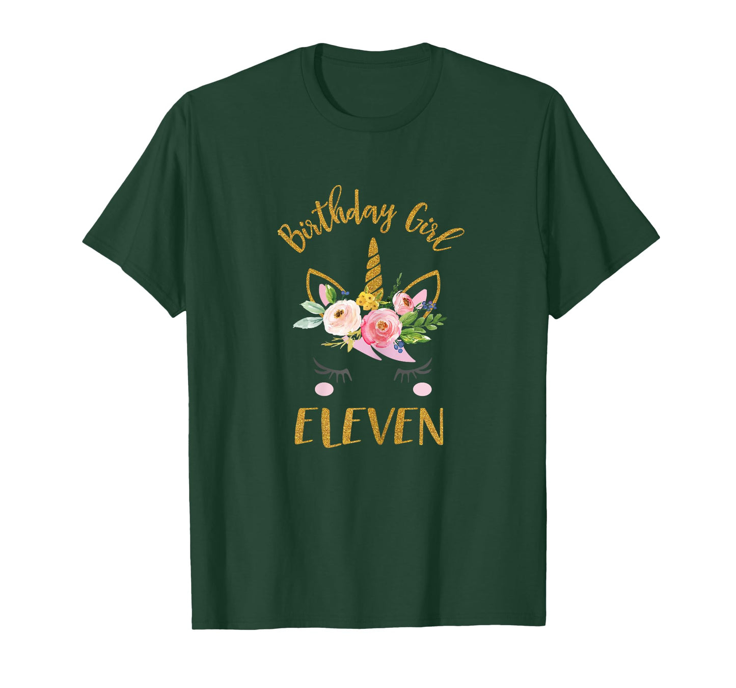 Unicorn 11 Year Old Birthday Shirt, 11 Birthday Girl Shirt