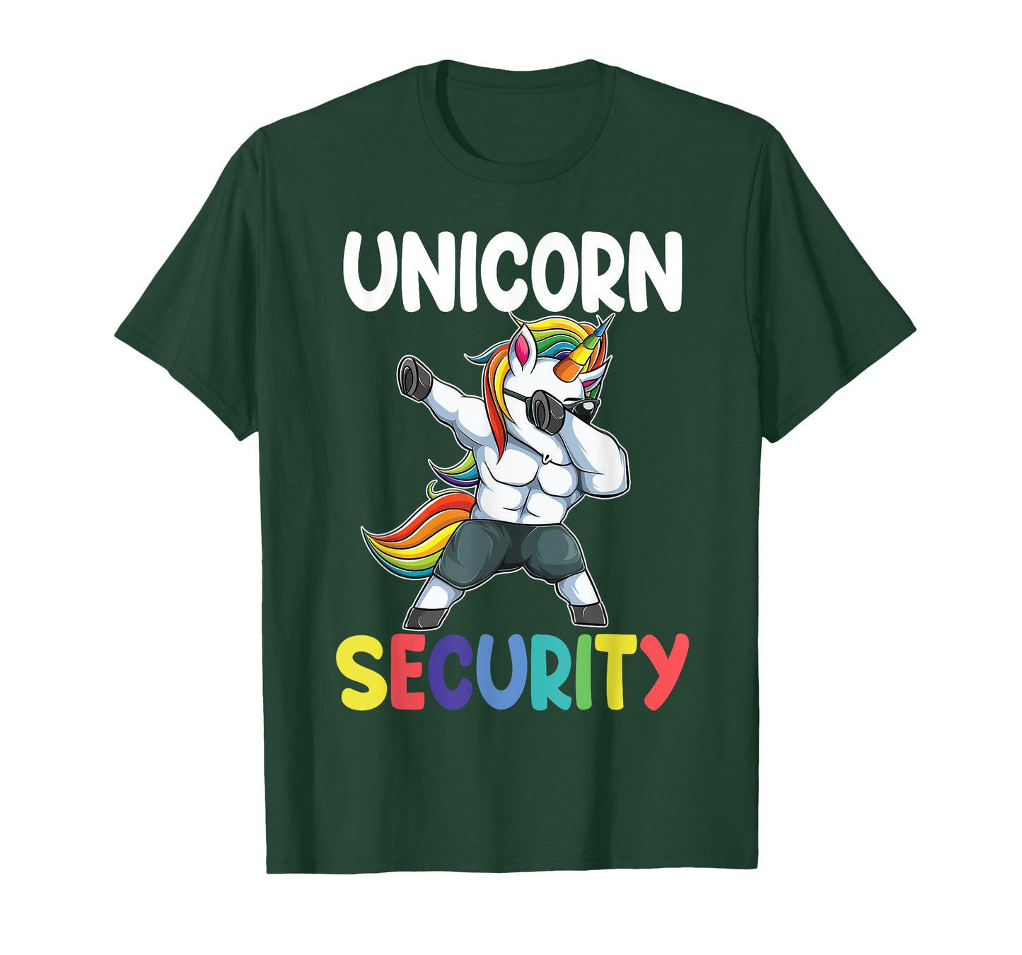 Unicorn Security Dad Mom Daughter Adult unicorn costume gift T-Shirt
