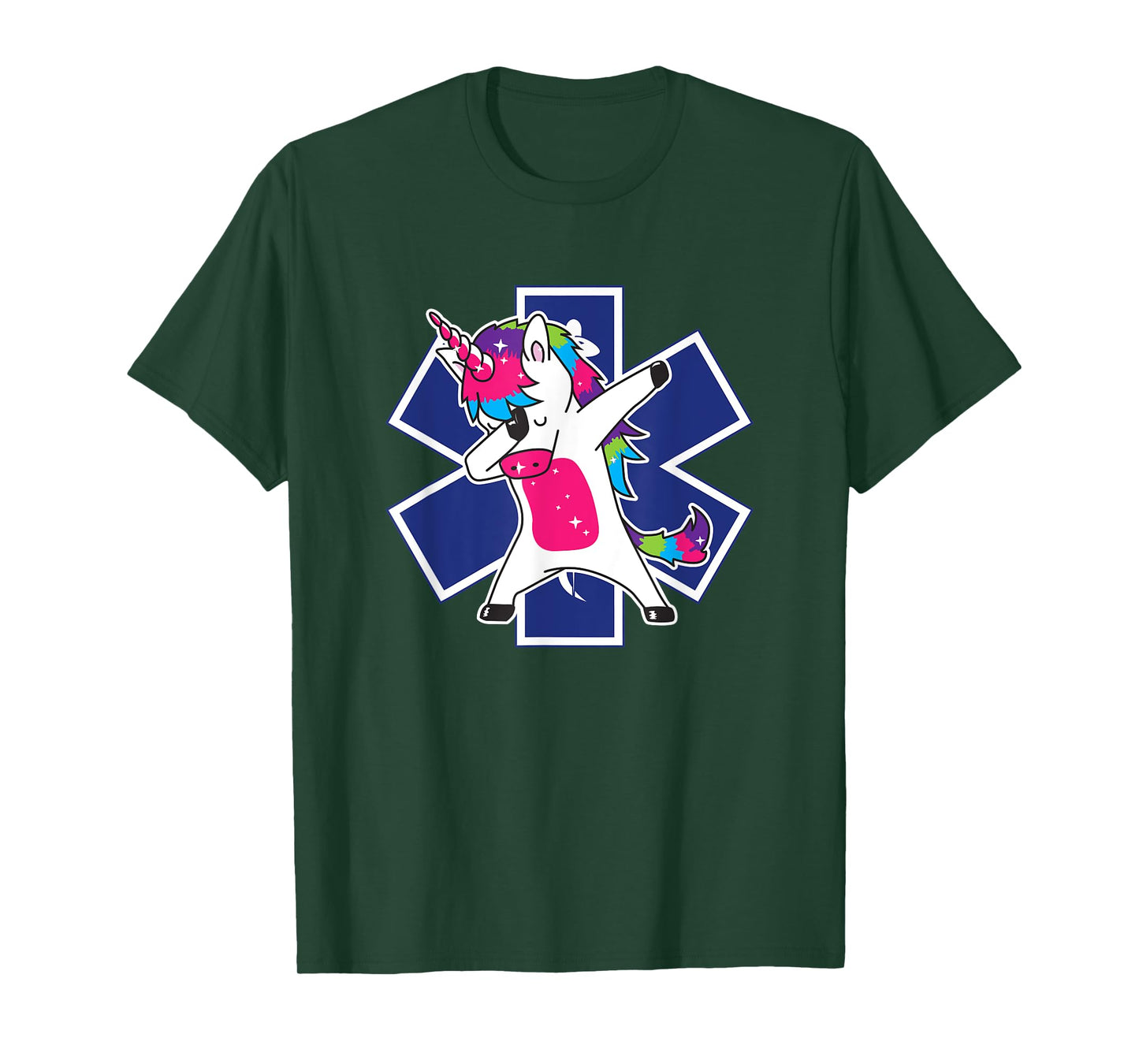 Dabbing Unicorn EMS EMT Nurse Medic Doctor Funny T-Shirt T-Shirt