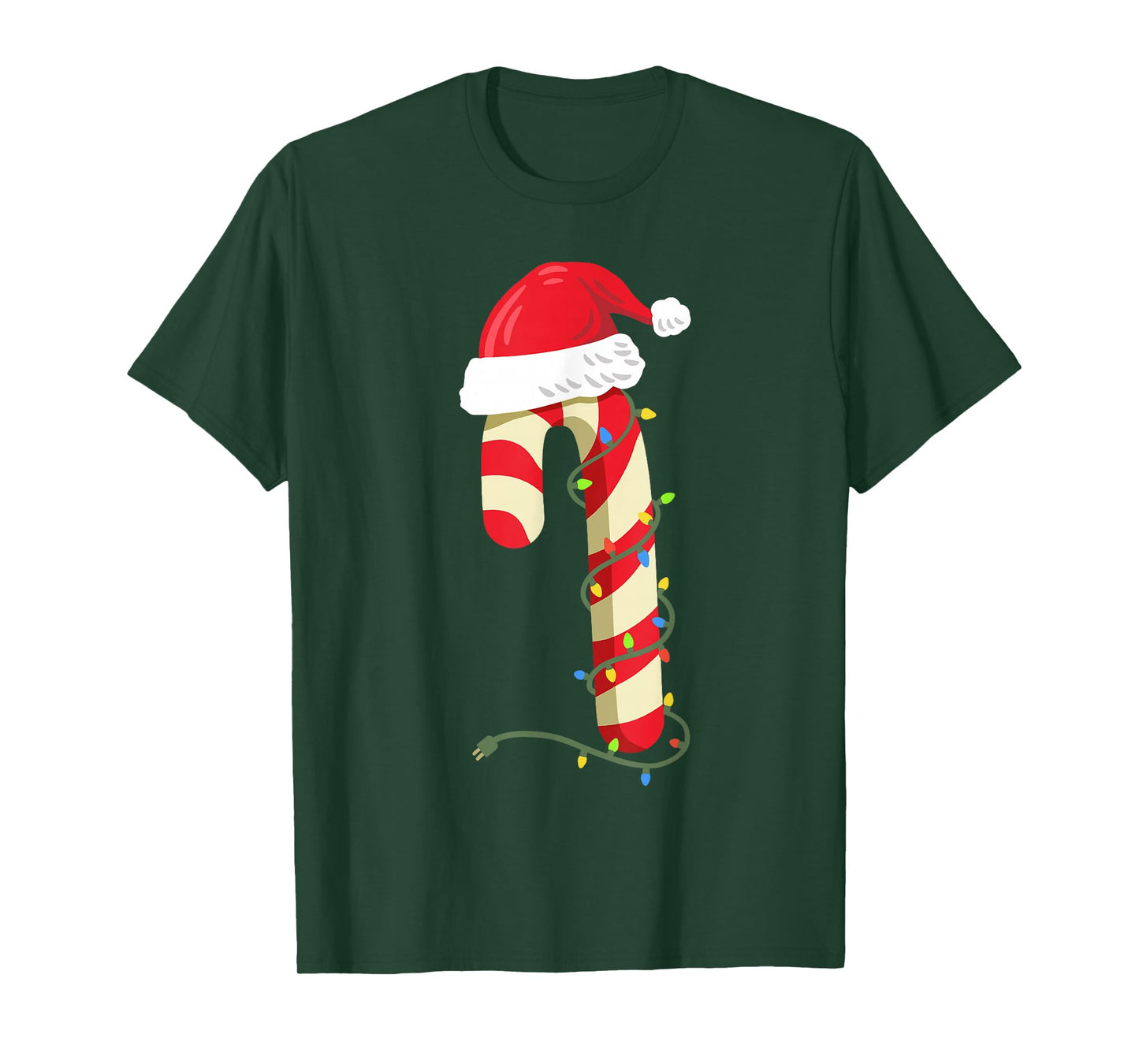 Christmas Candy Cane Funny Santa Xmas Girls Boys Kids T-Shirt