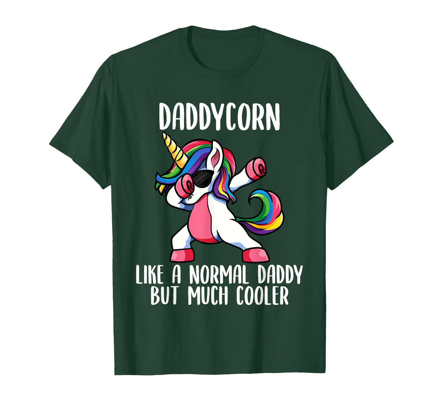 Unicorn Daddy Girl Birthday Party Apparel, DaddyCorn Cute T-Shirt