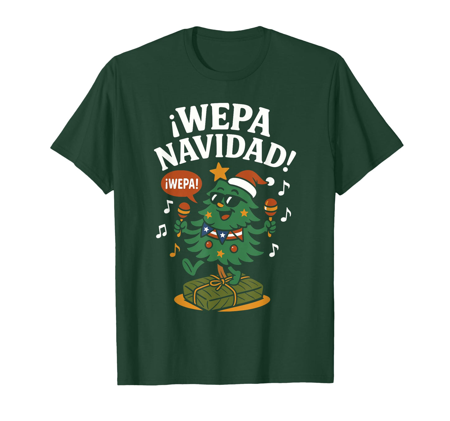 Wepa Navidad Funny Puerto Rican Xmas T-Shirt