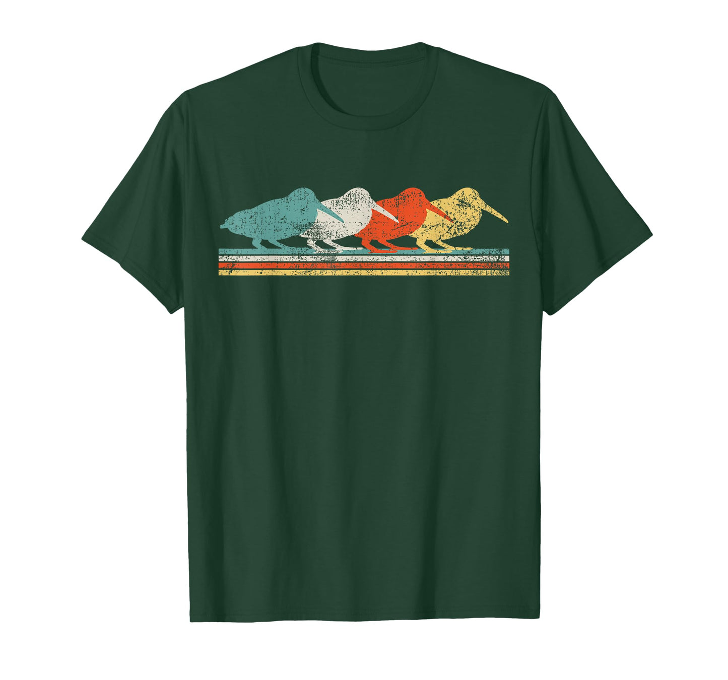 Woodcock Birds Retro Vintage T-Shirt