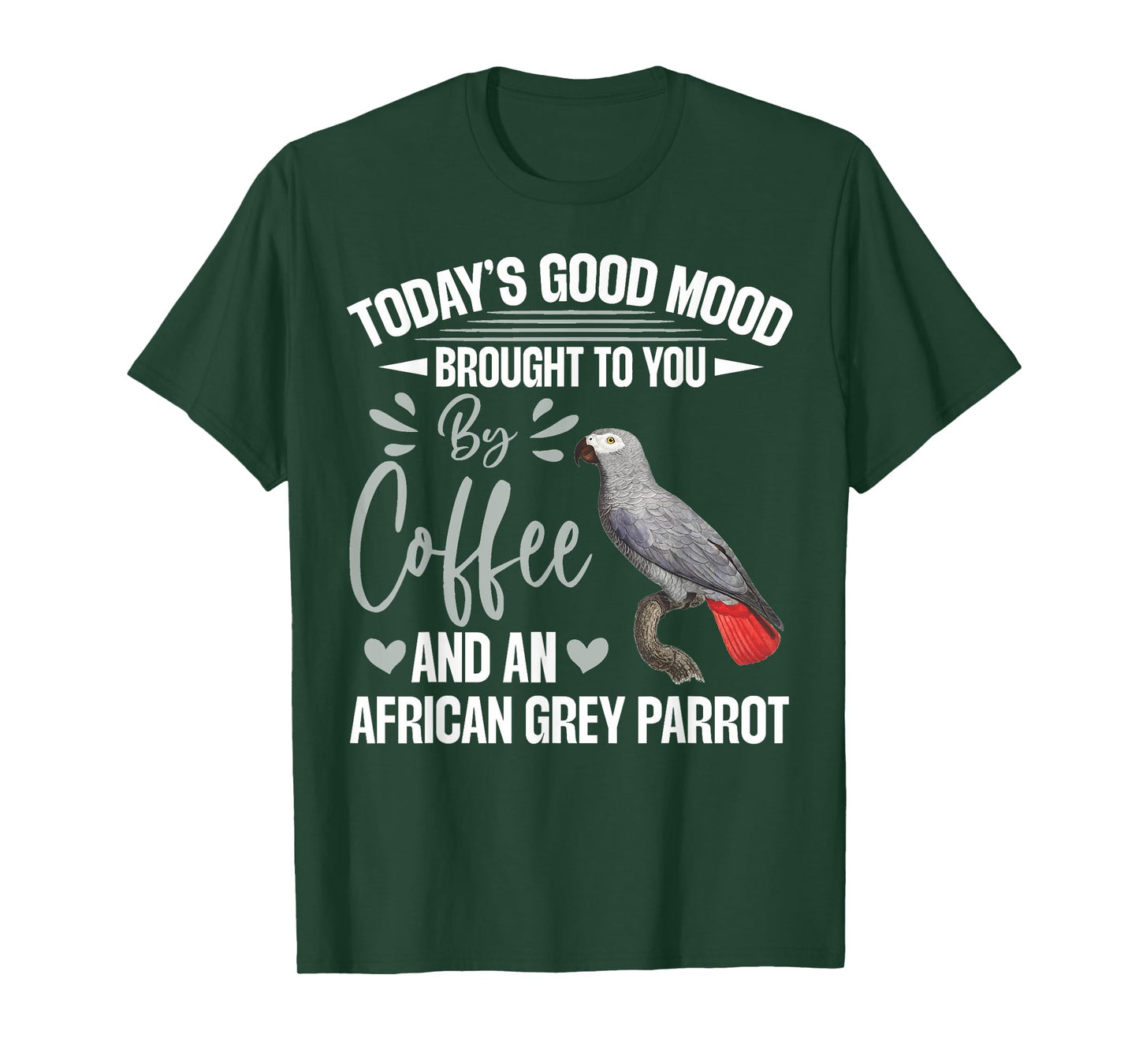 Parrot African Grey Clothing Black African Grey Parrot Themed Men's T-Shirt