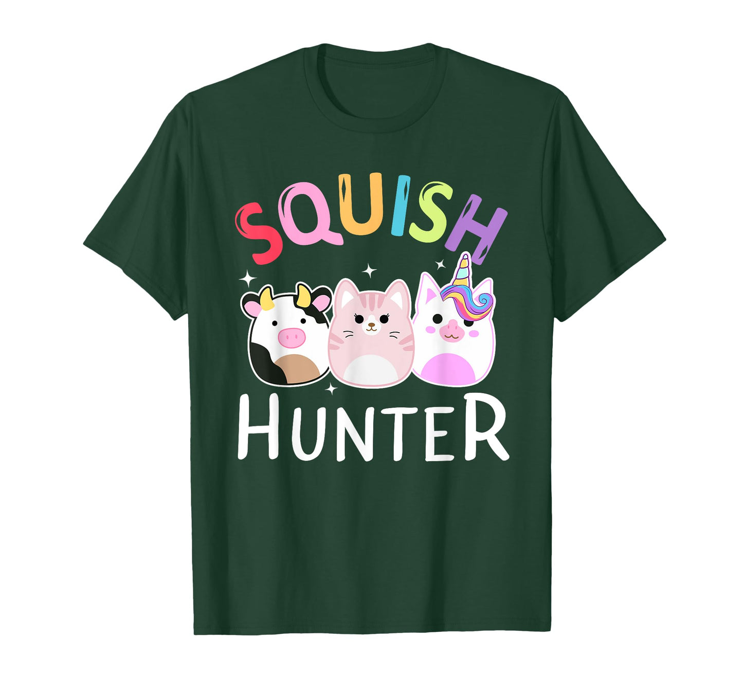 Squish hunter Mallow Soft Toy animals cat cow unicorn T-Shirt