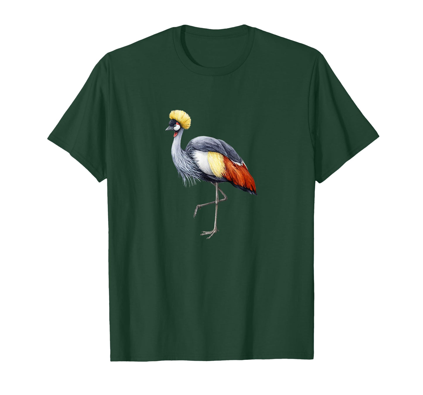 Grey Crowned Crane Tshirt African Crowned Crane T-Shirt