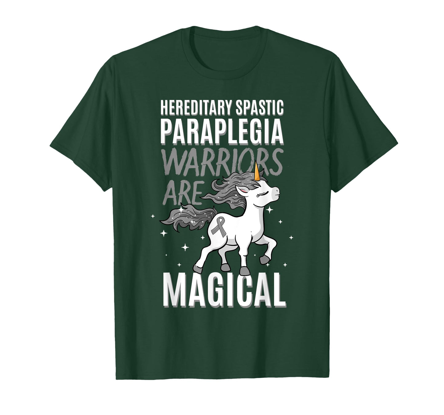 Hereditary Spastic Paraplegia Warrior HSP Awareness Unicorn T-Shirt
