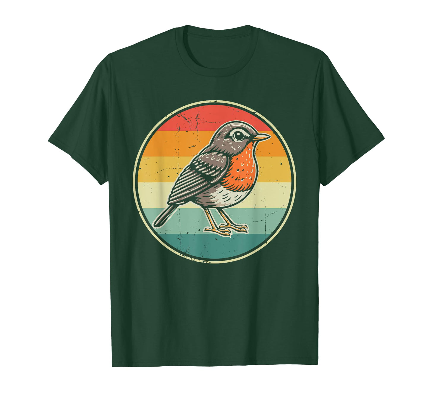 American Robin Retro T-Shirt