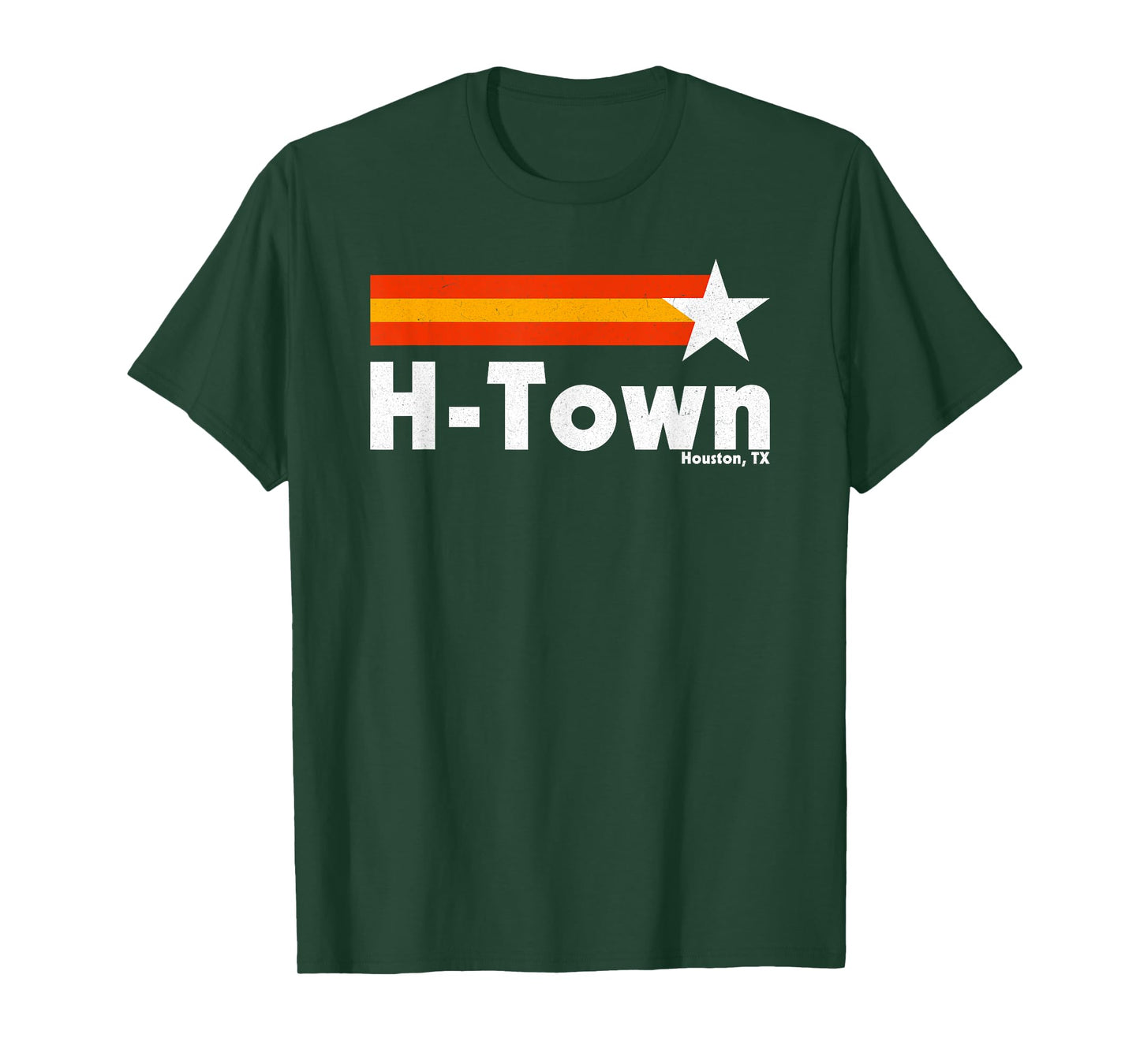 Vintage Distressed H-Town Houston Texas Strong Retro Houston T-Shirt