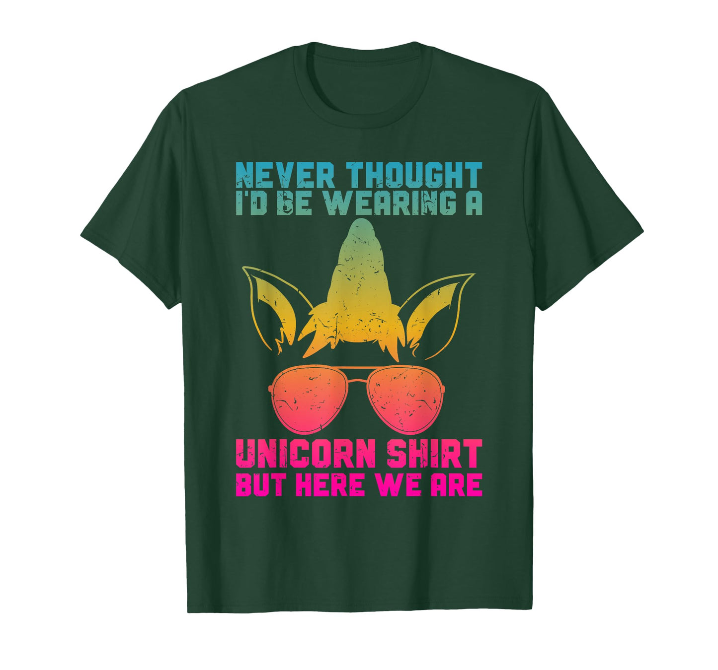 Fathers Day I Wear A Unicorn Shirt Dadacorn Funny T-Shirt