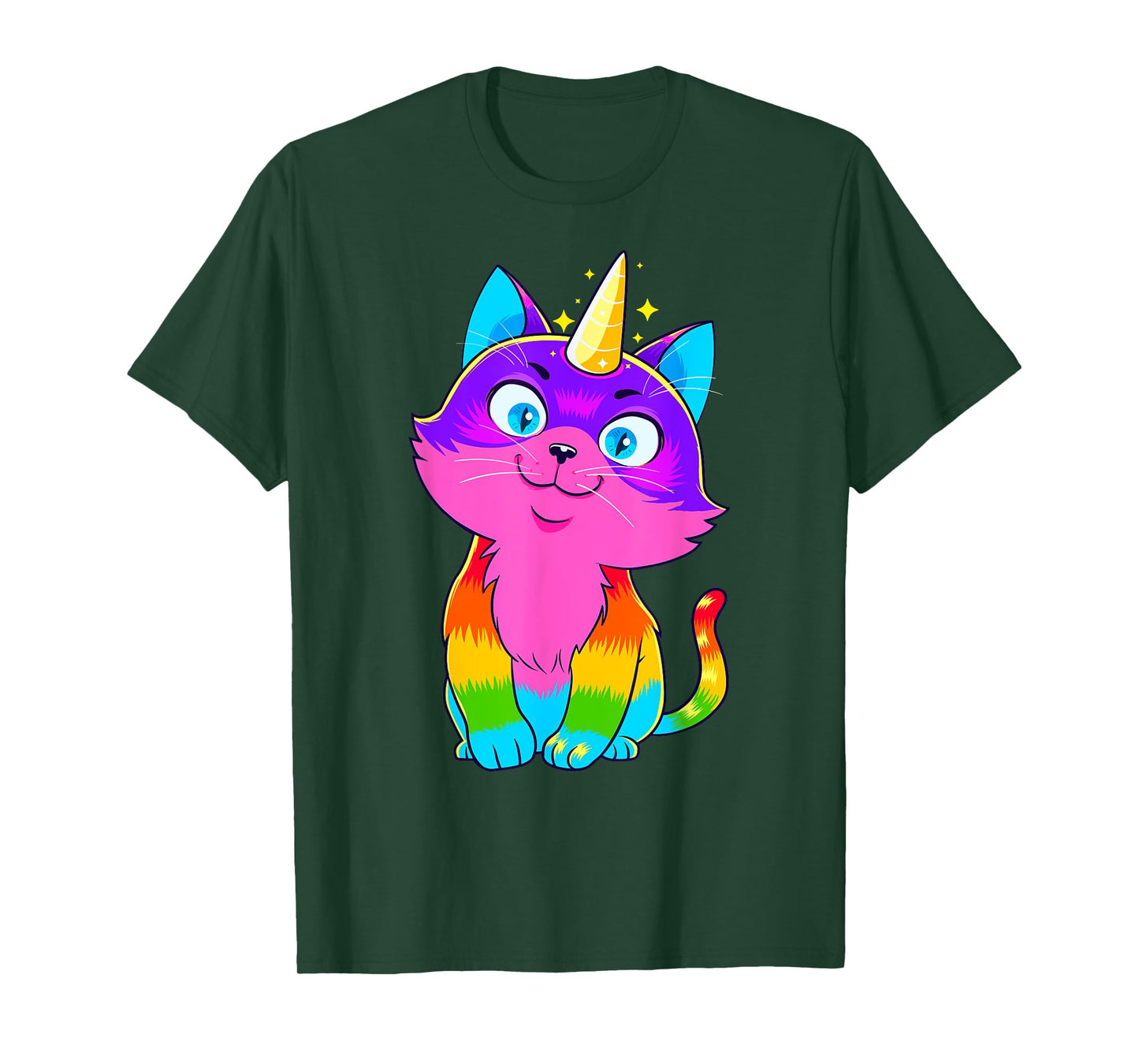 Caticorn Unicorn Cat Unikitty Kittycorn Cats Girls Women T-Shirt