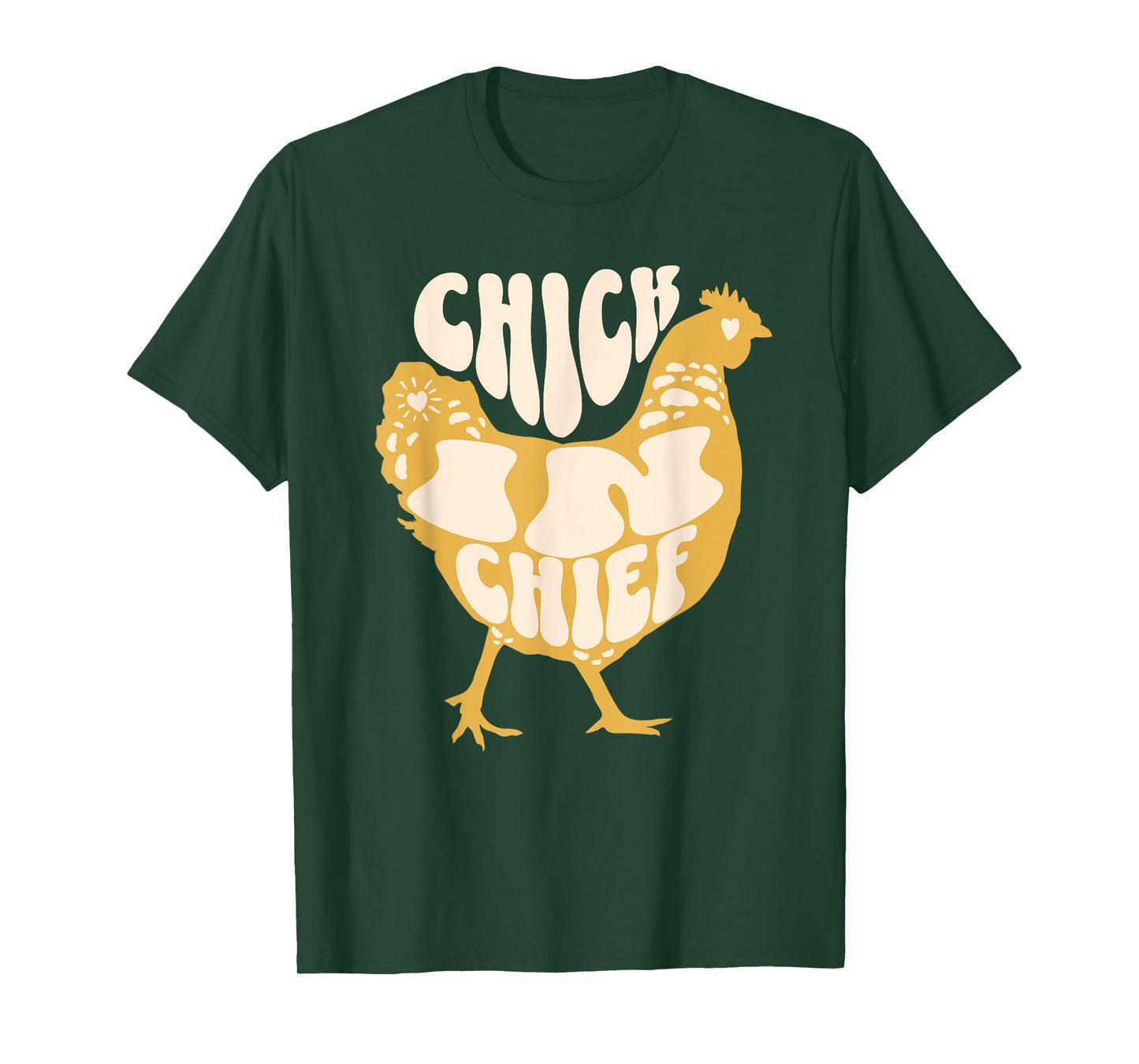 Chick In Chief Funny Chicken Retro T-Shirt