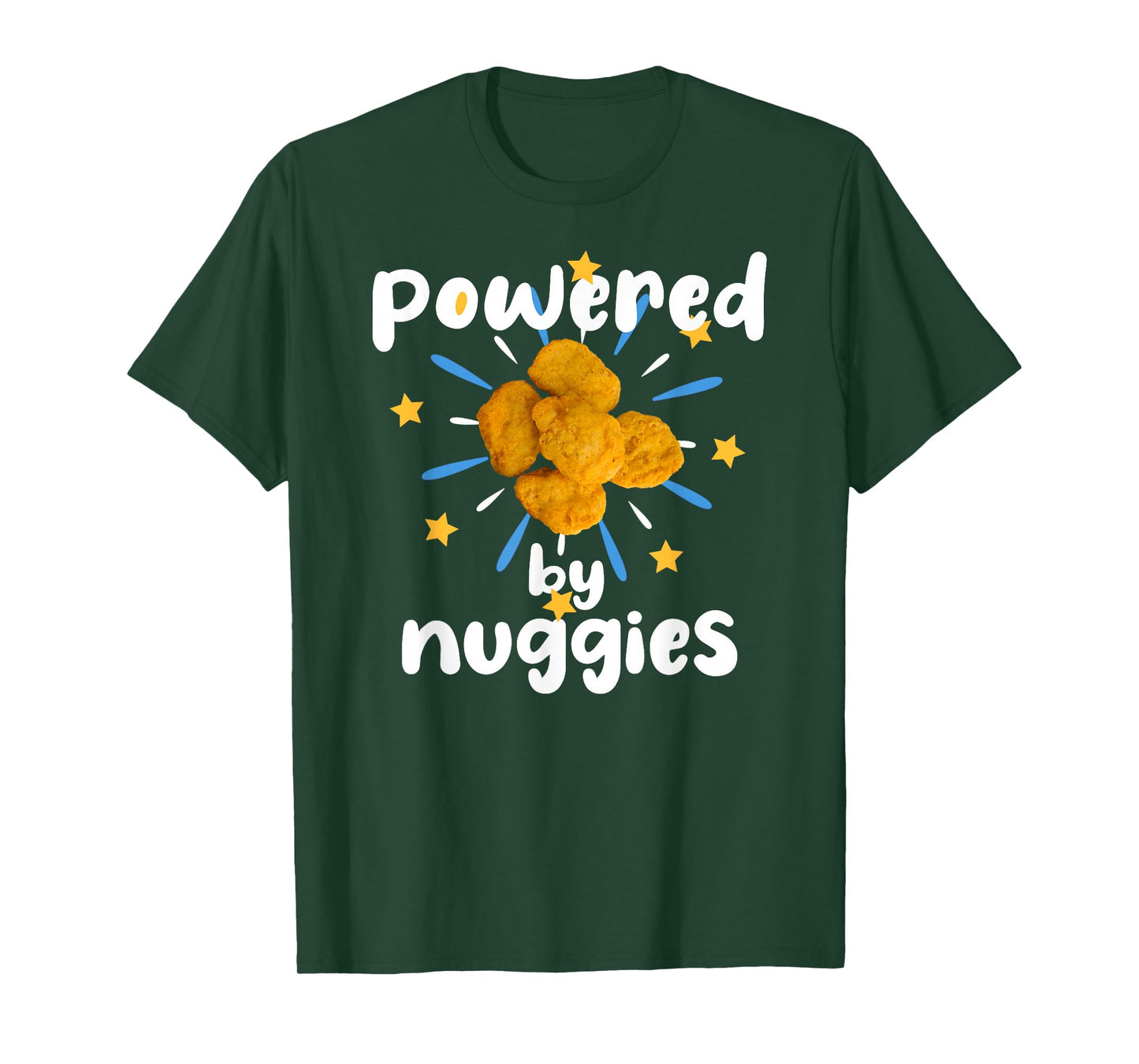 I'm A Magical Chicken Nugget Fun Powered by Nuggies Chicken Nuggets T-Shirt - Black, Small